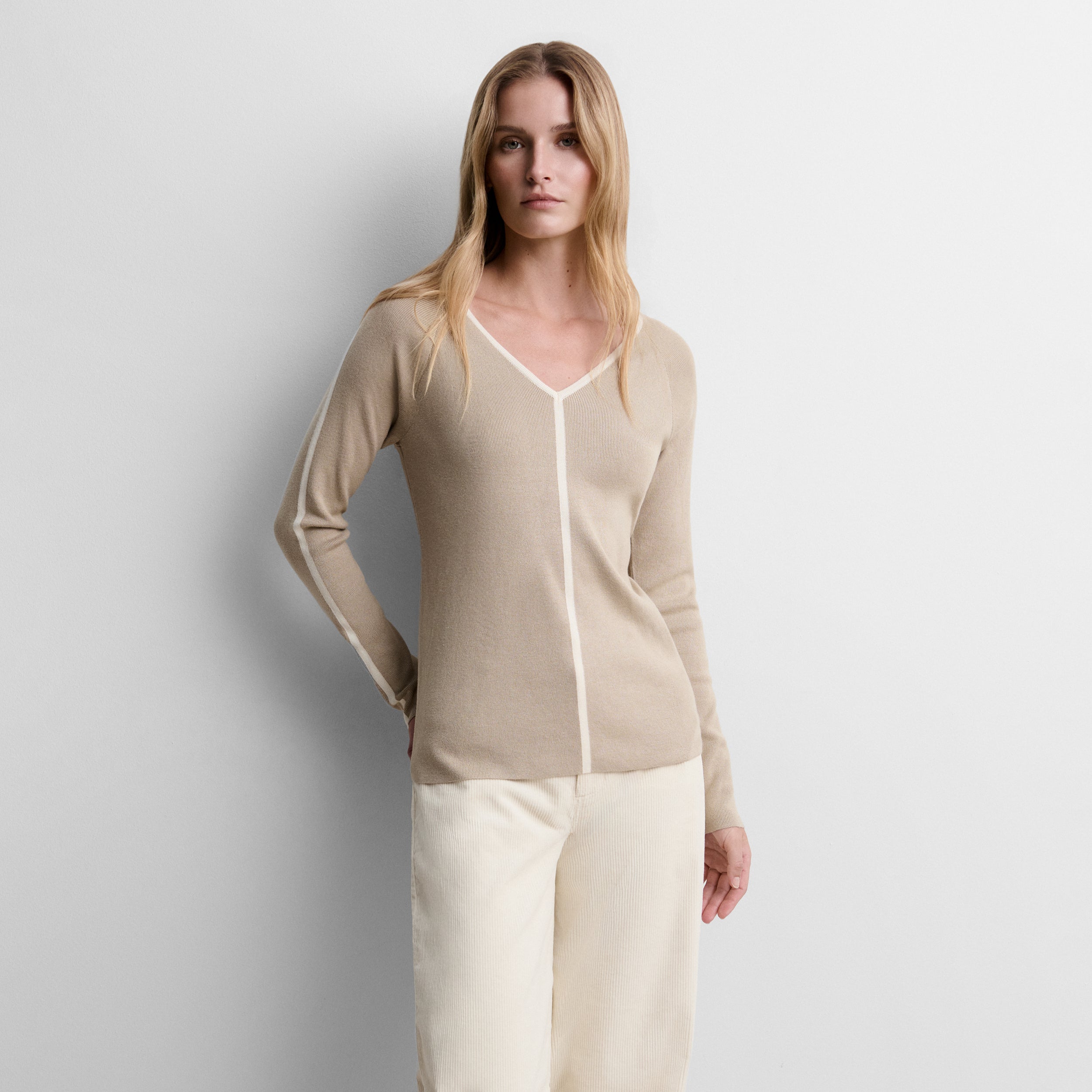 V-neck sweater