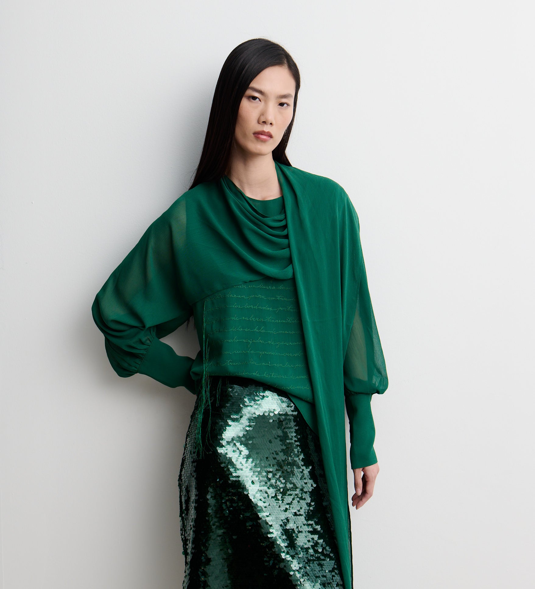 Blusa bordada pañuelo
