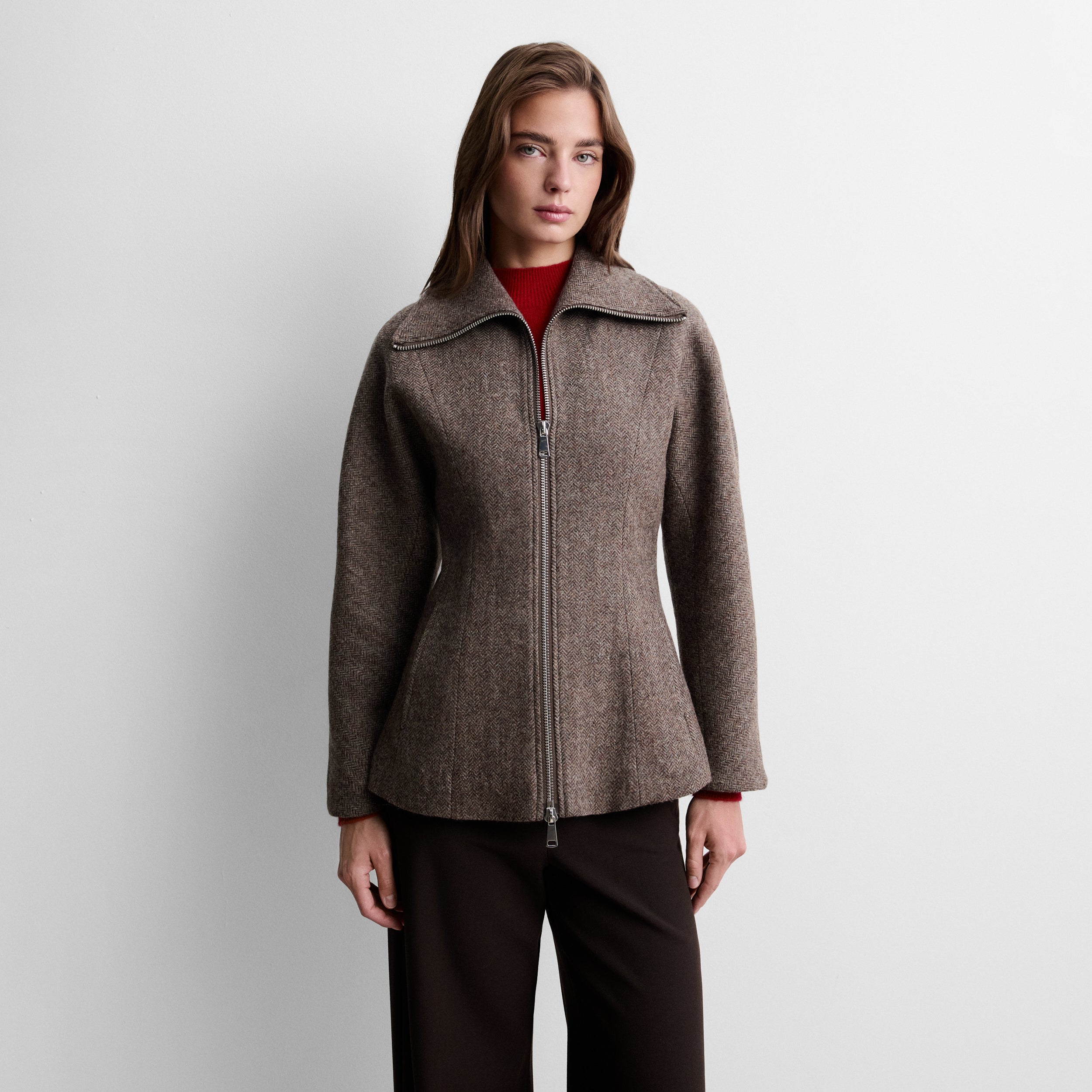 Jacket with kimono sleeve