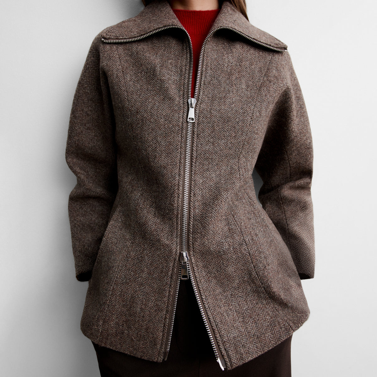 Jacket with kimono sleeve