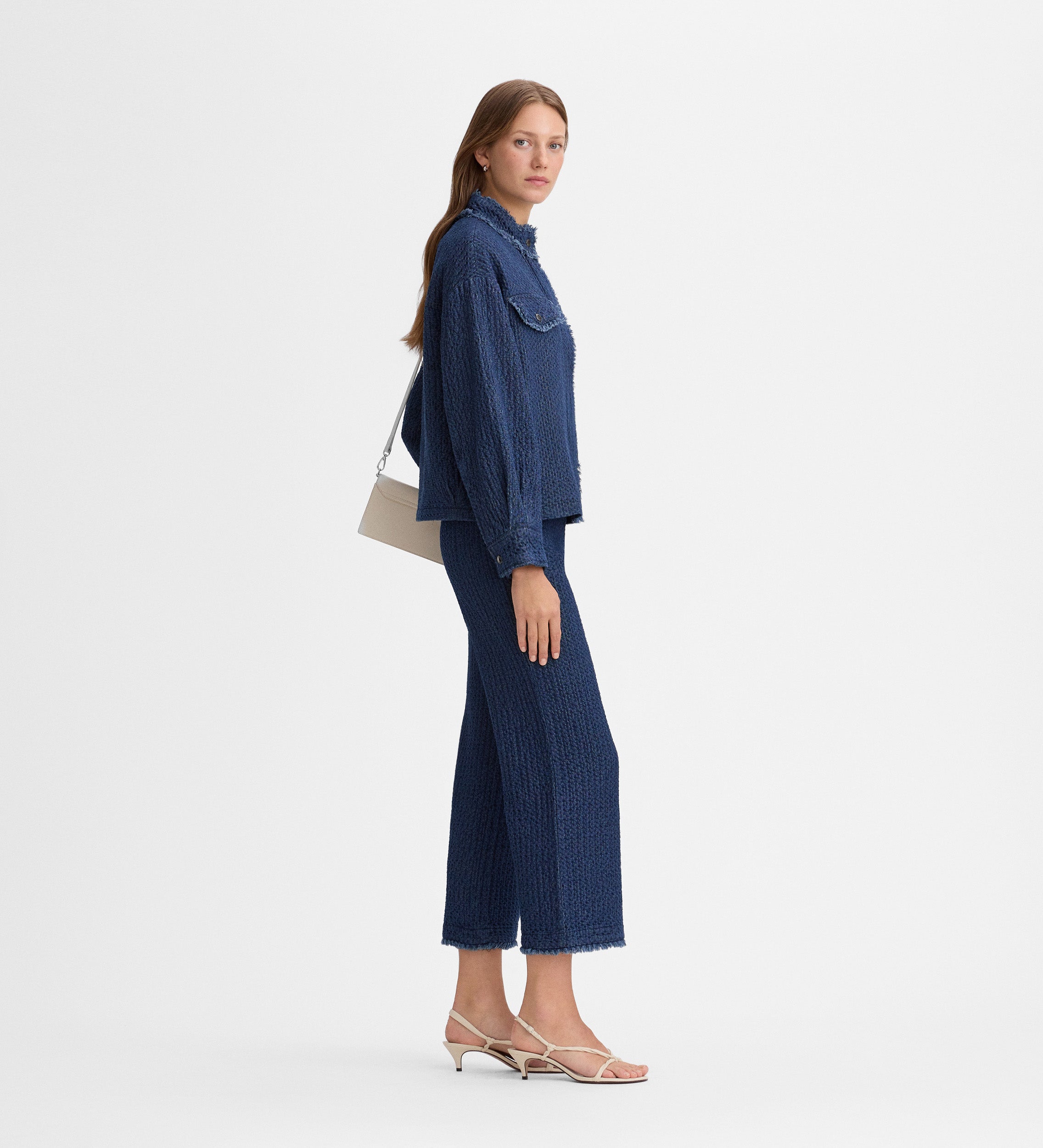 Pantalón largo textura