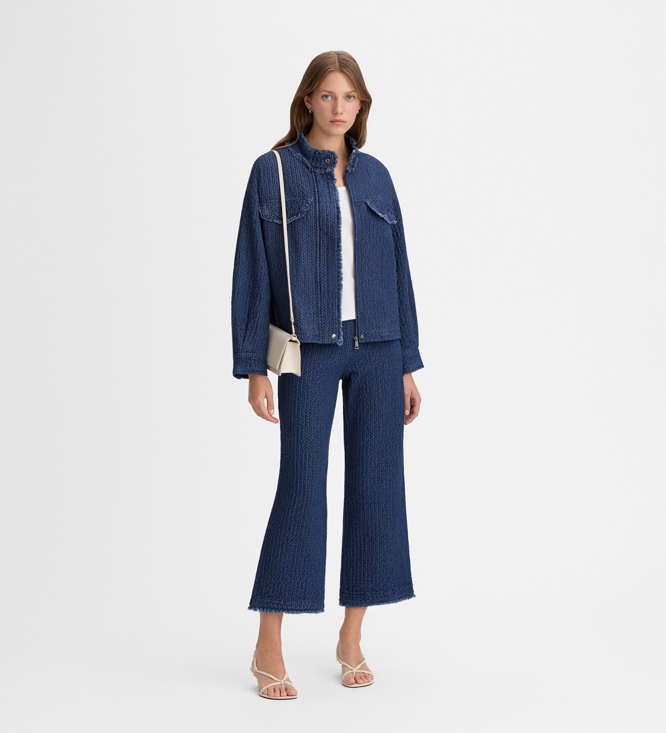 Cazadora tejana textura