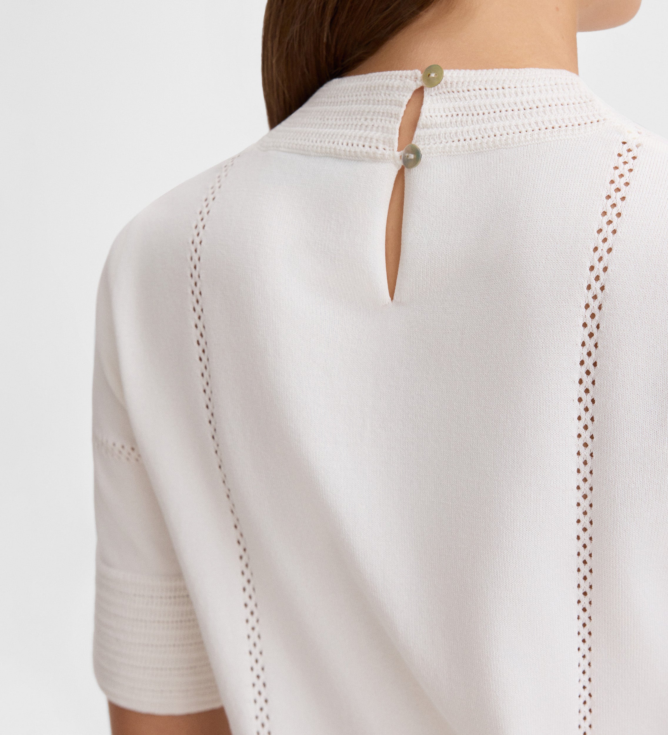 Top punto cuello perkins