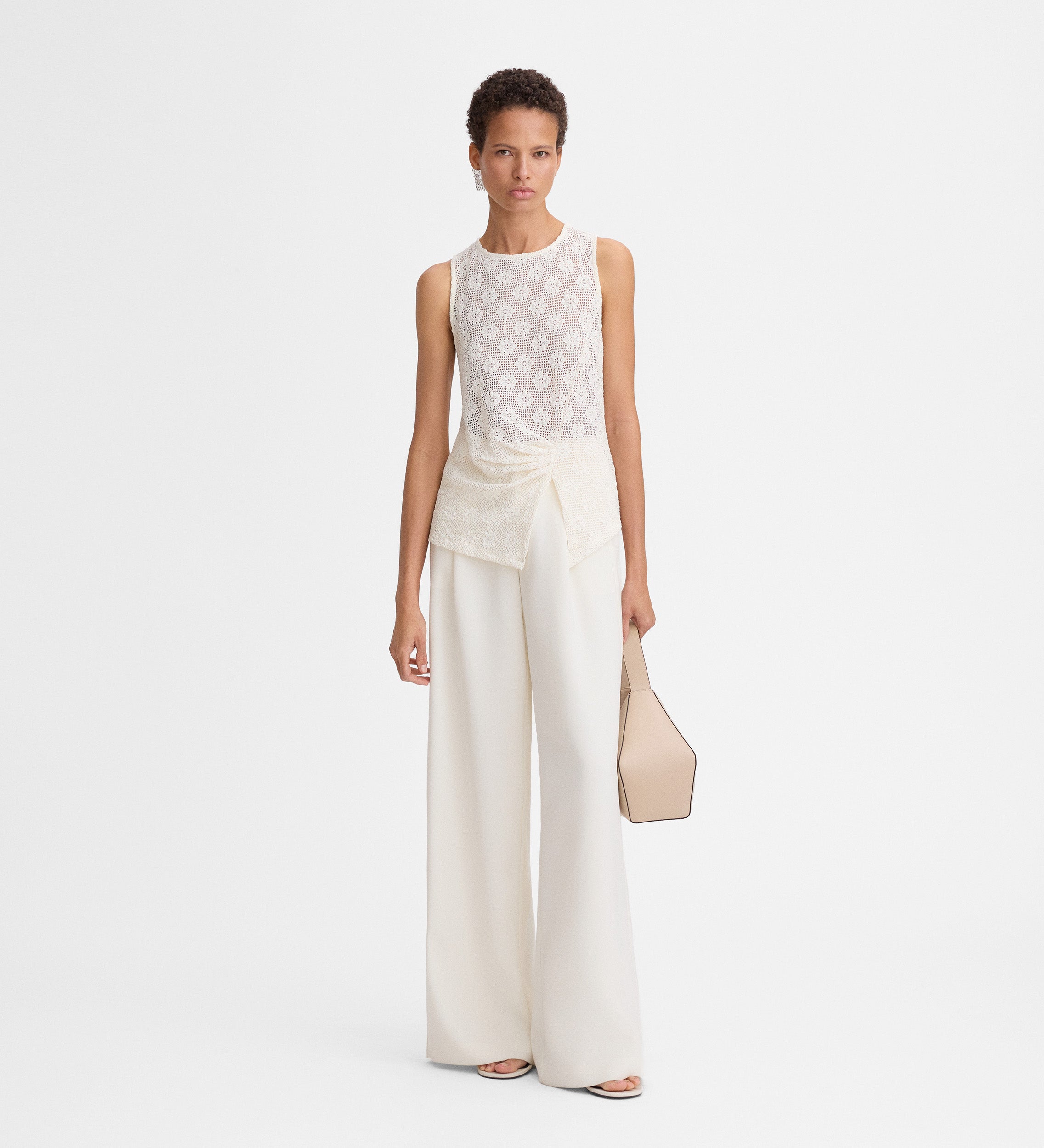 Top elástico tejido fantasía