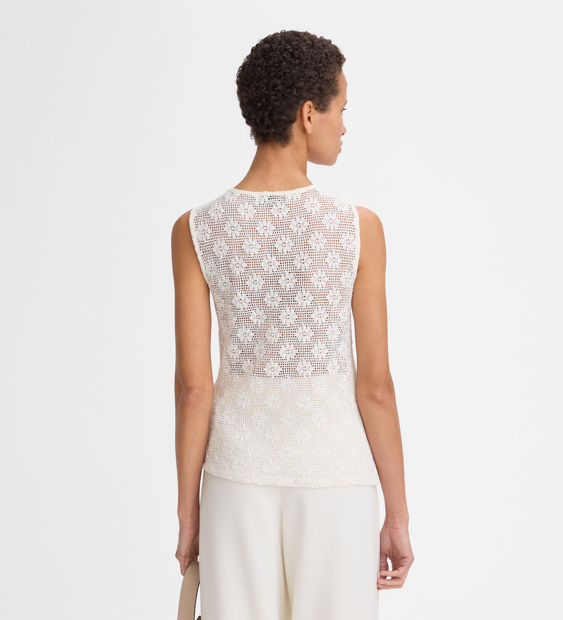 Top elástico tejido fantasía