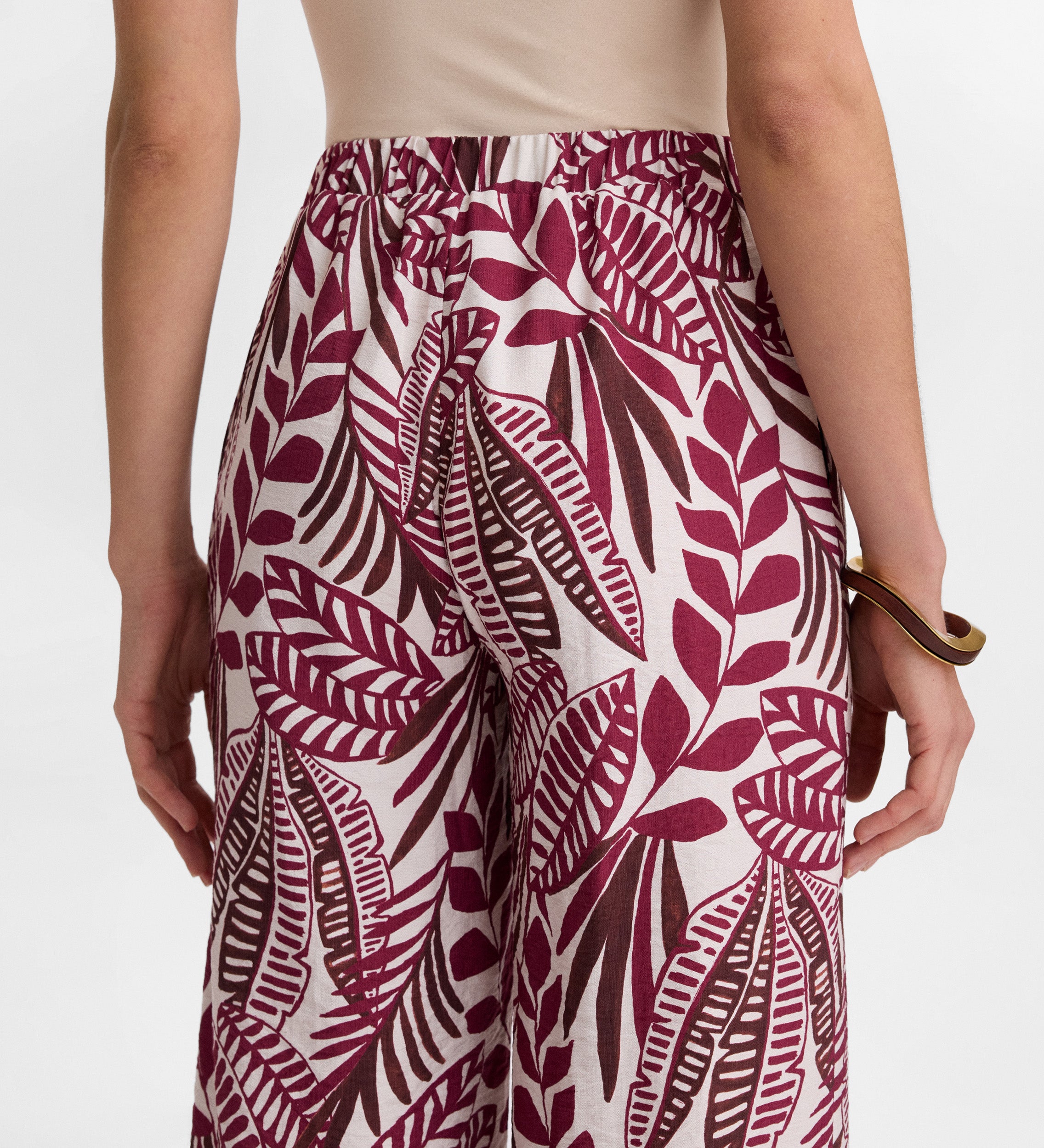 Pantalón fluido estampado