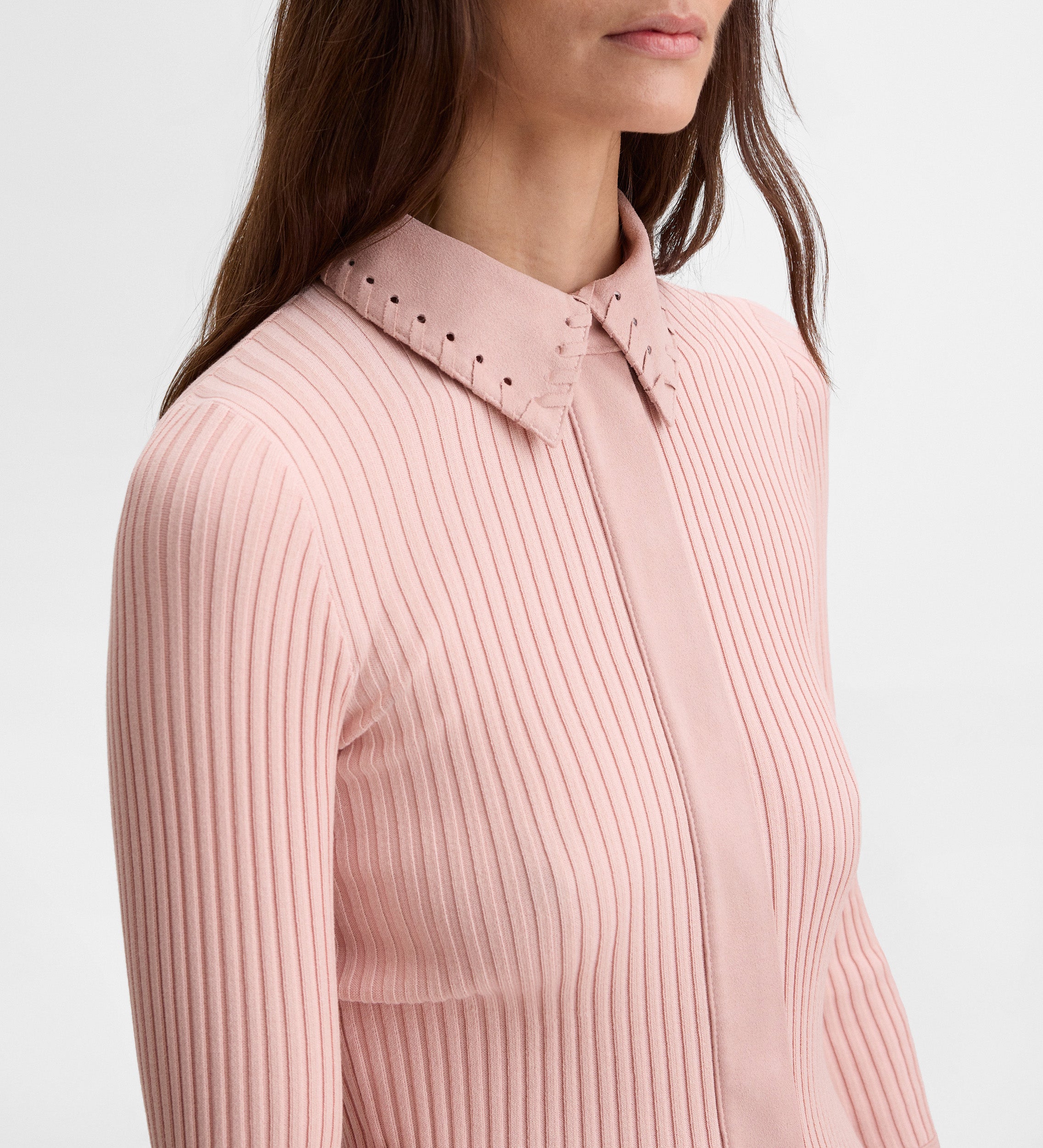 Polo shirt suede details