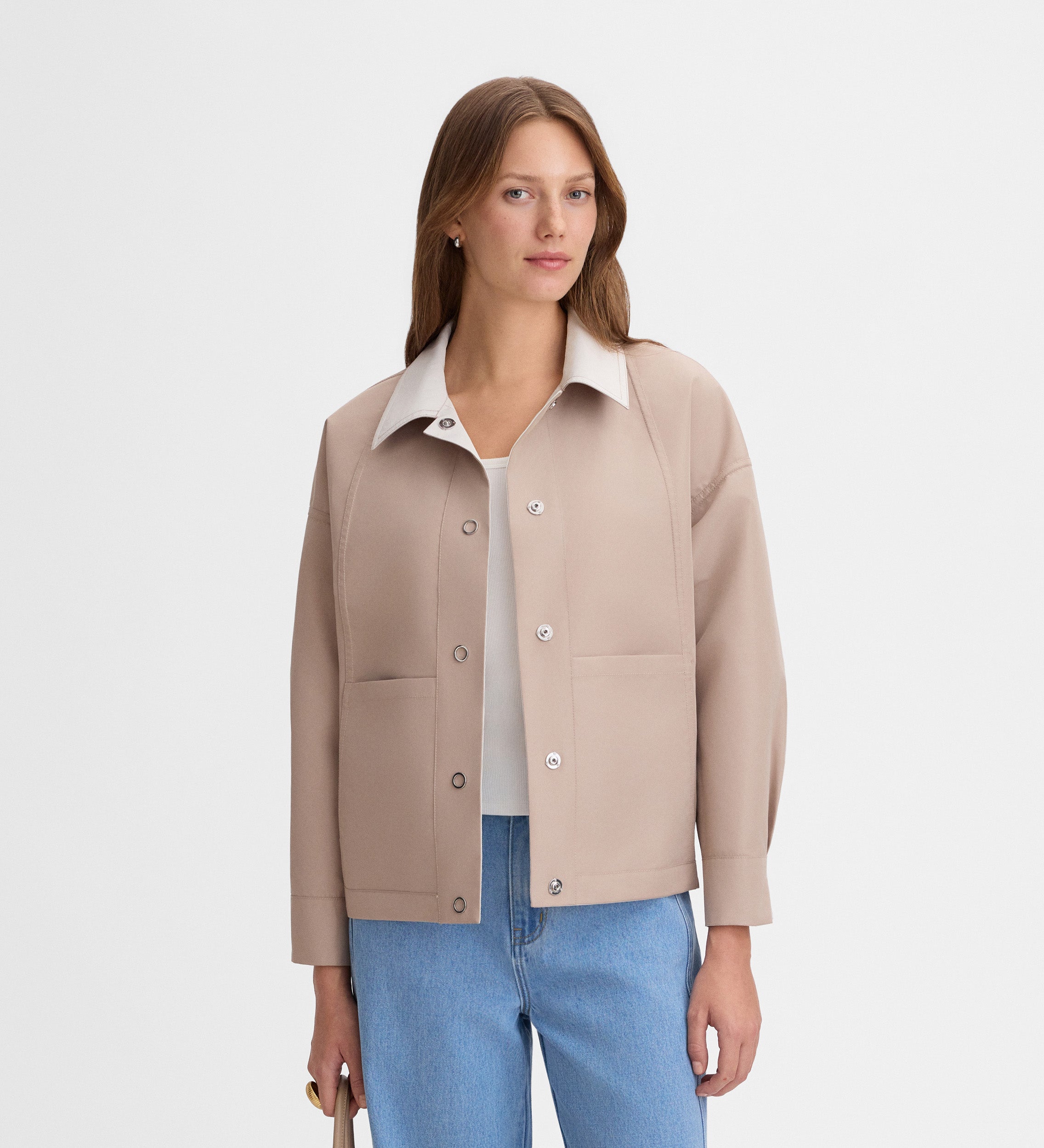 Parka corta reversible