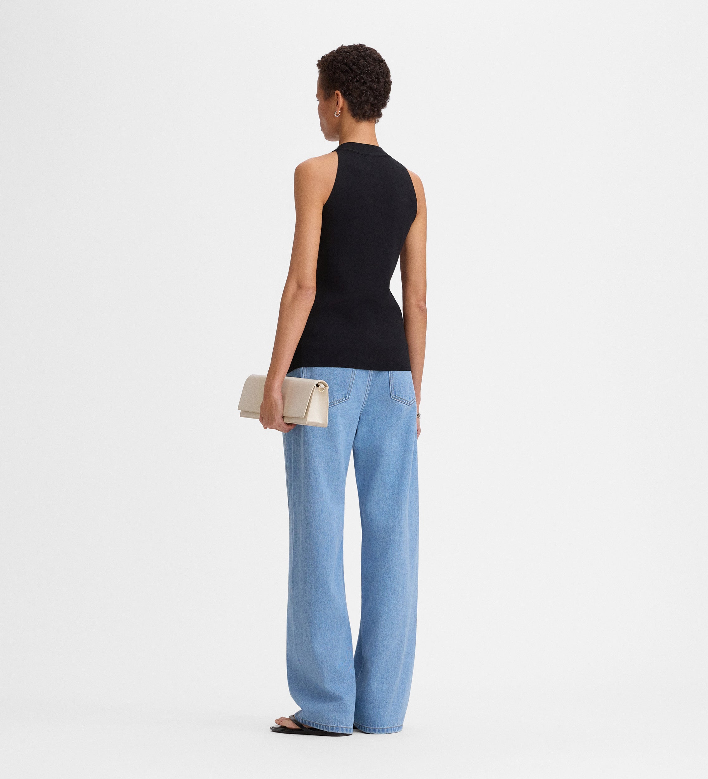 Halter top with buckle