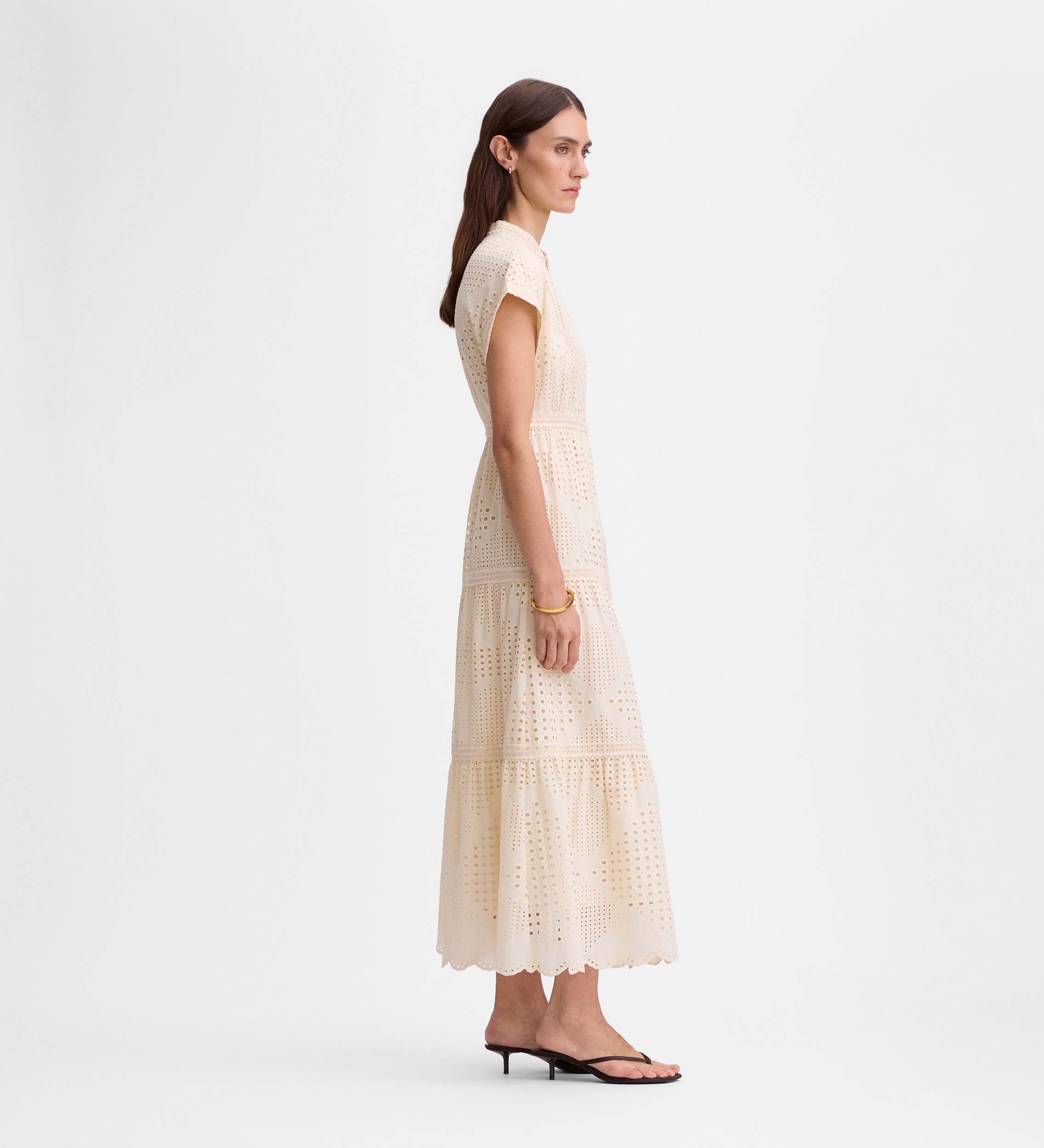 Embroidered cotton dress