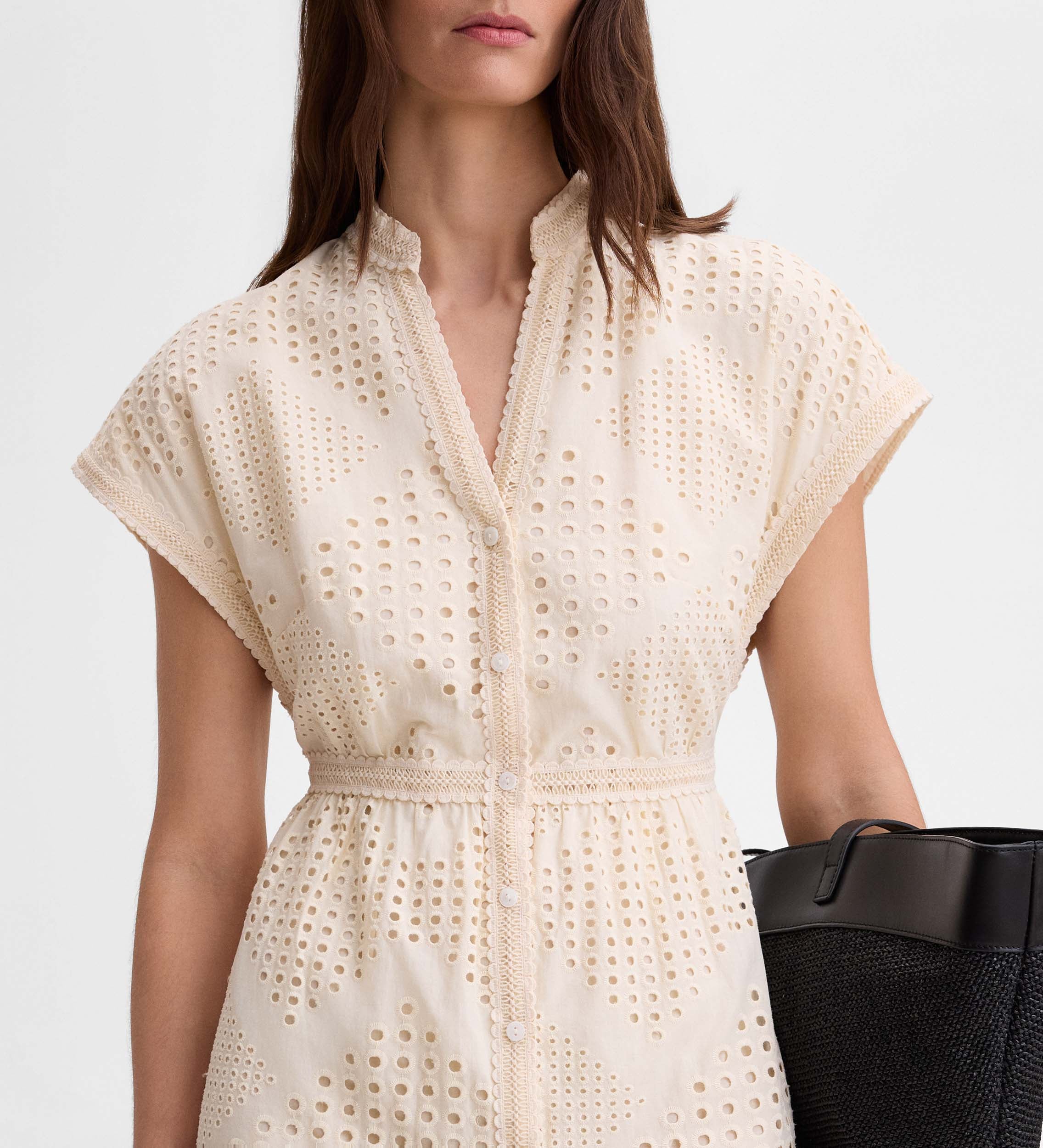 Embroidered cotton dress