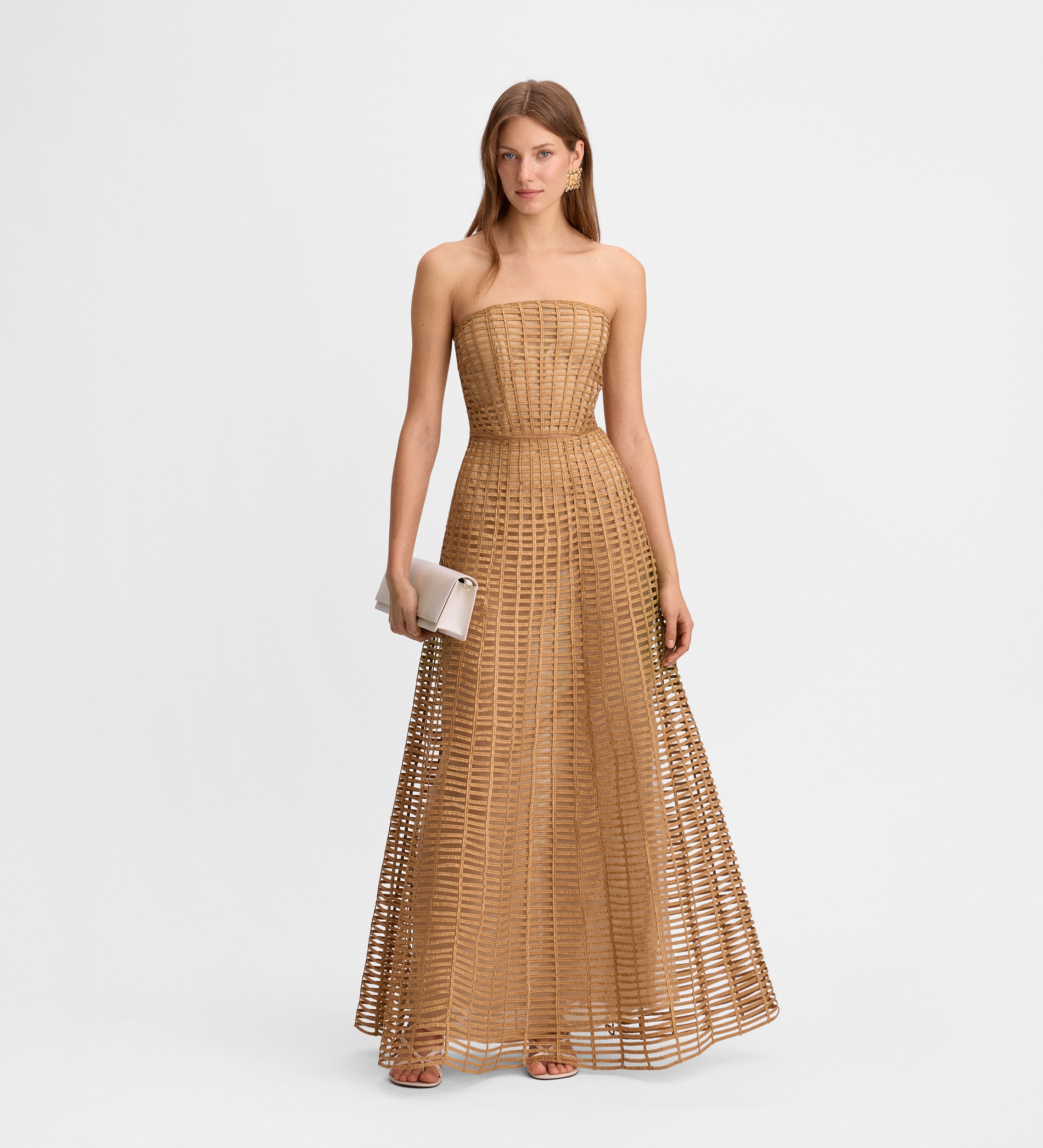 Taffeta mesh skirt