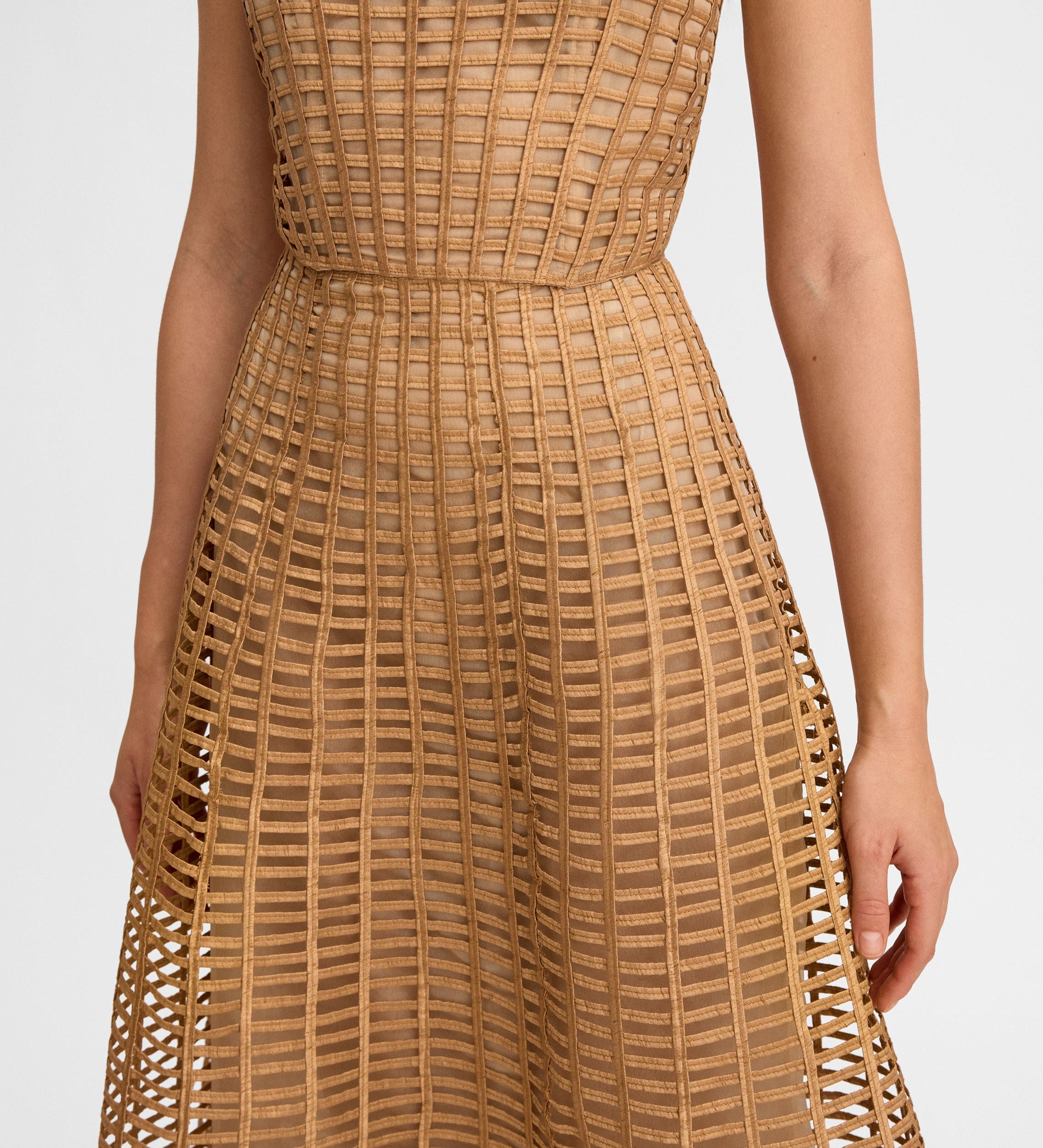 Taffeta mesh skirt