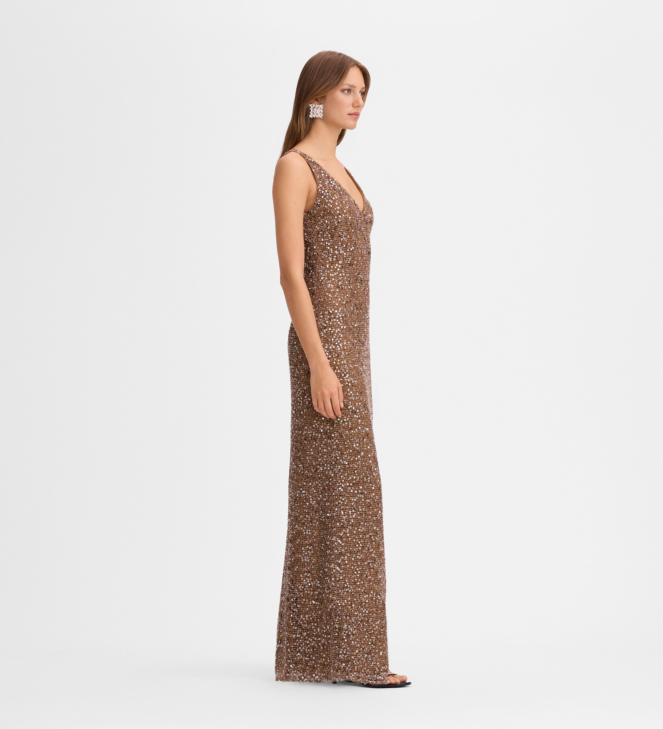 Sequined maxi dress