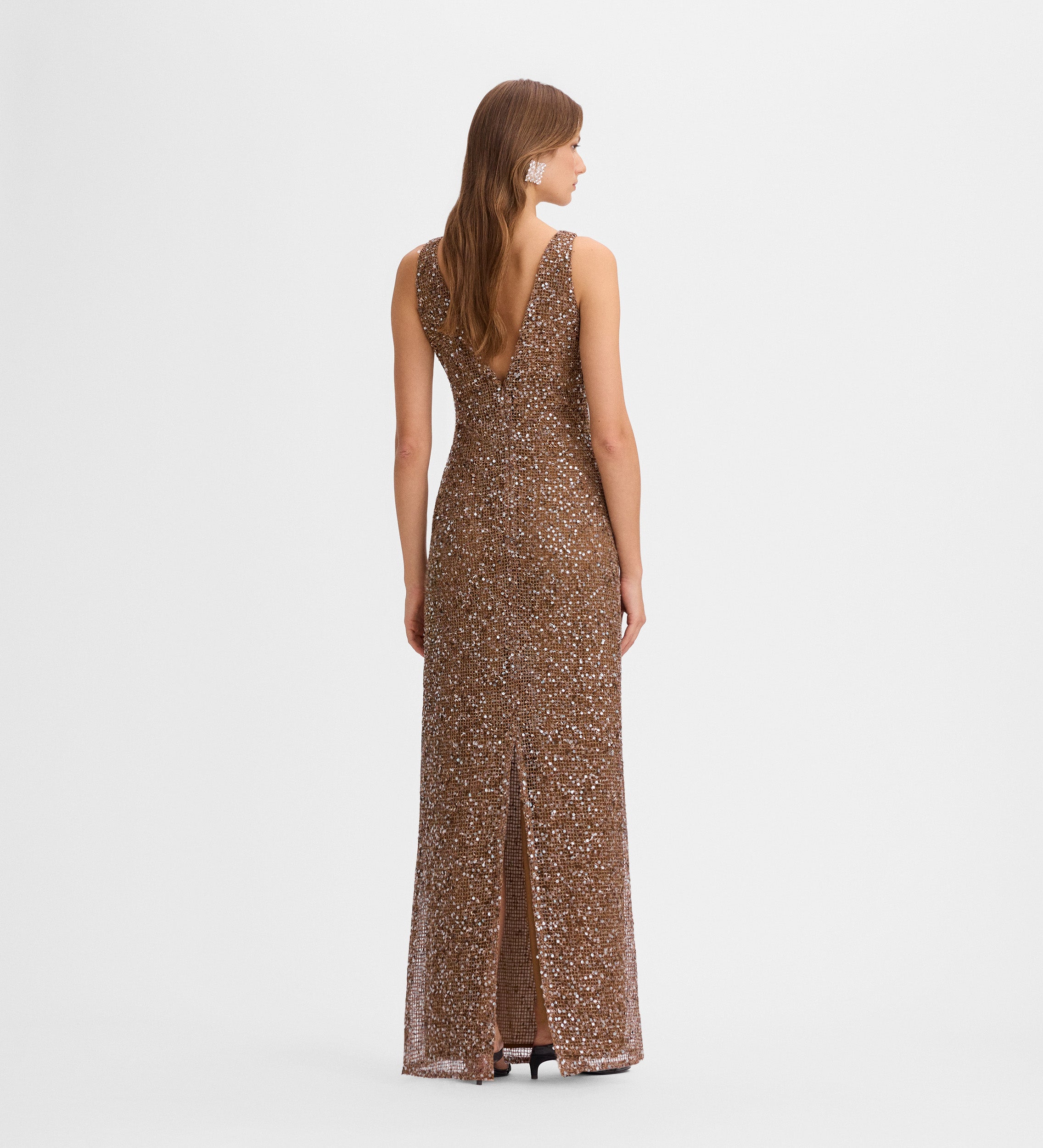 Sequined maxi dress