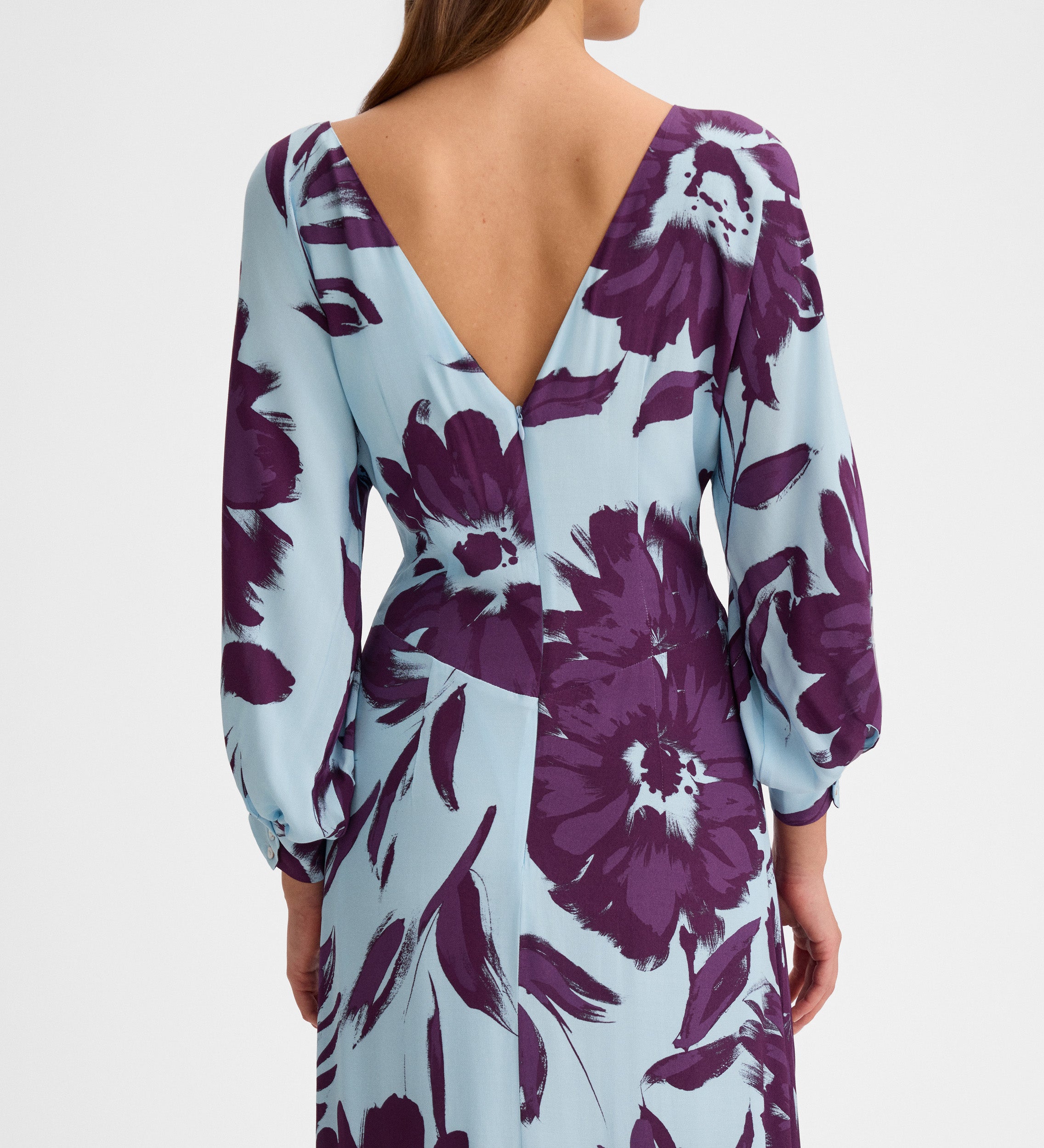 Vestido largo estampado