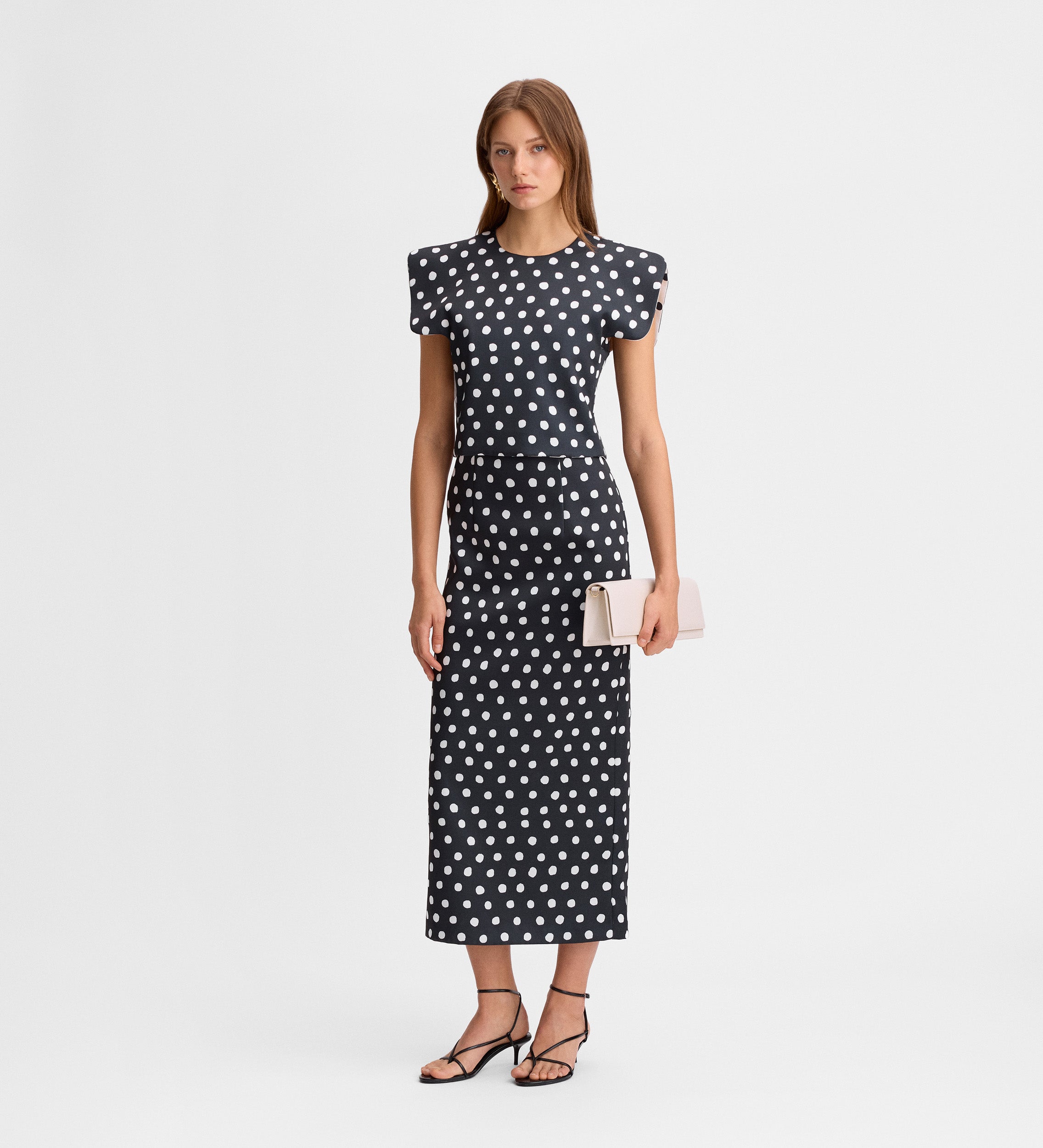 Top satén reversible