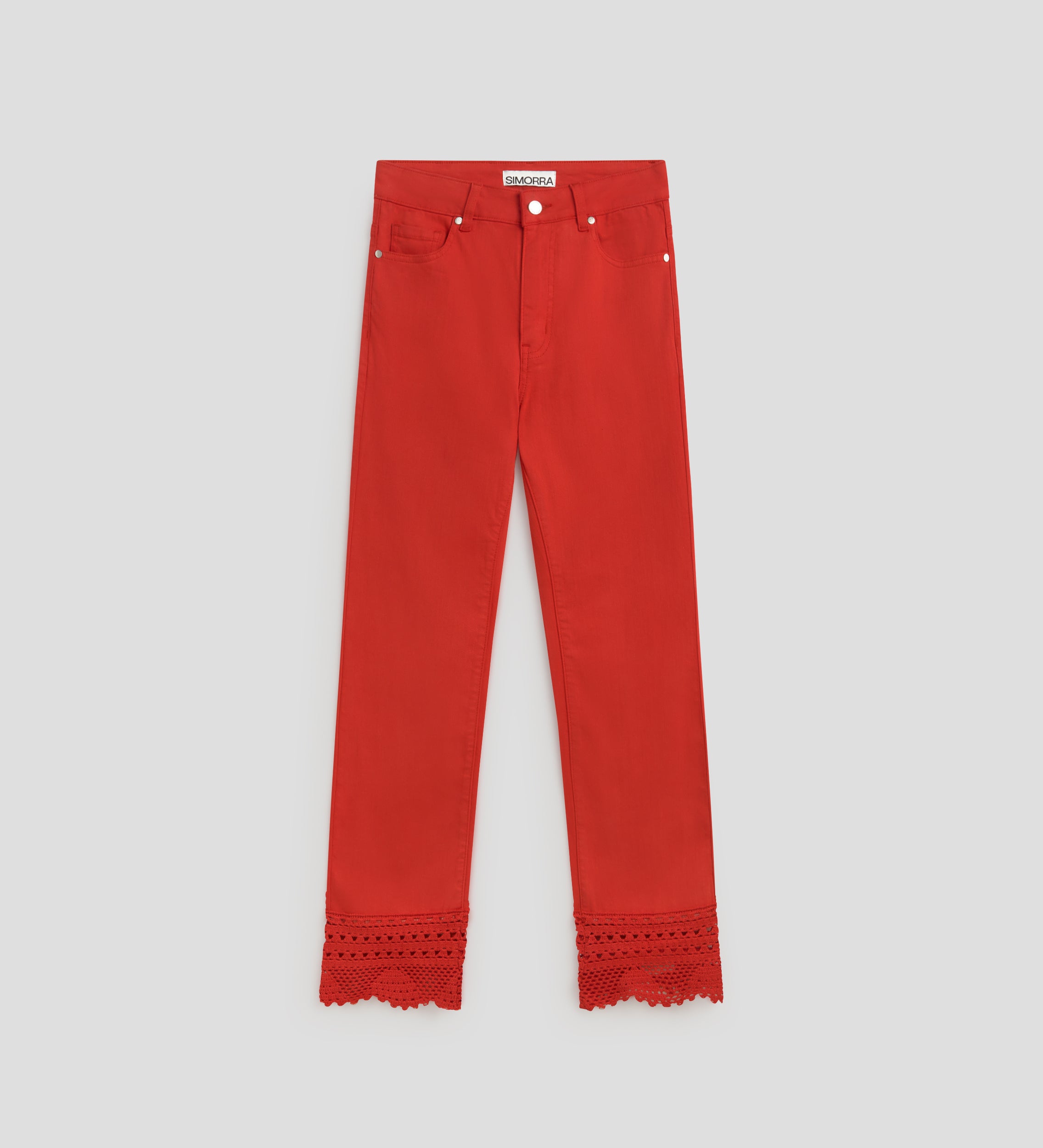 Decorative low-rise trousers