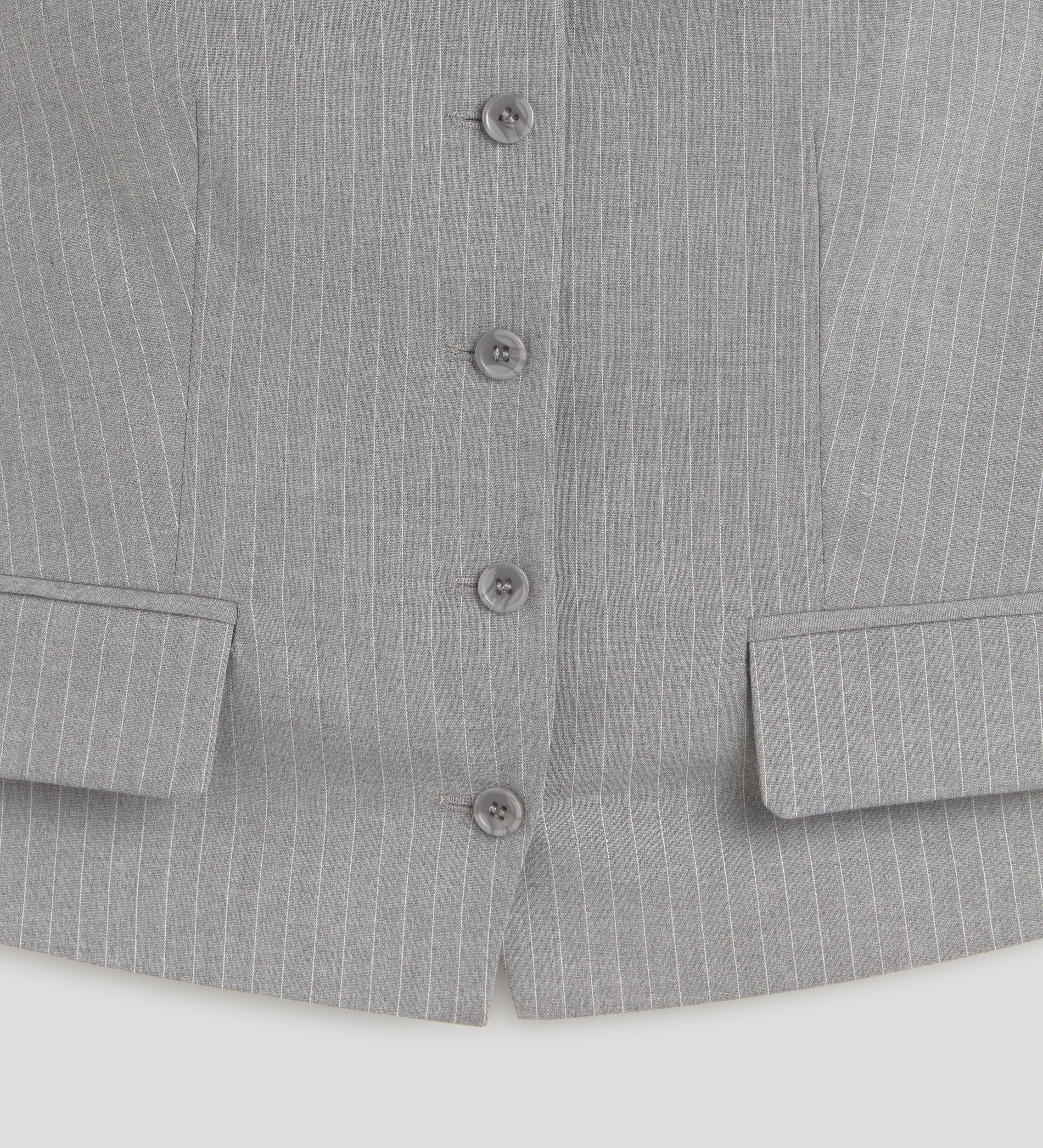 Striped vest with straps