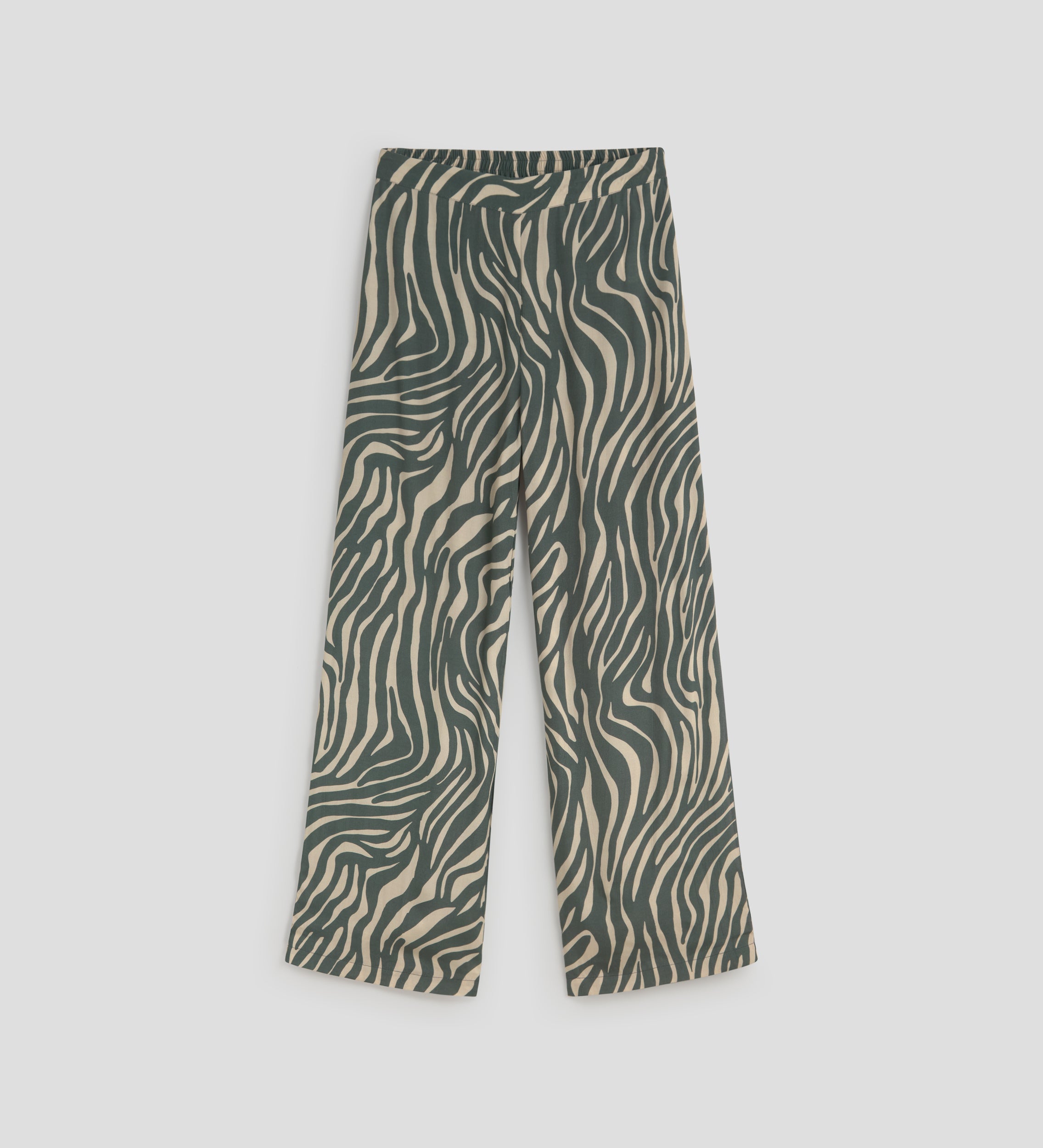 Printed fluid trousers