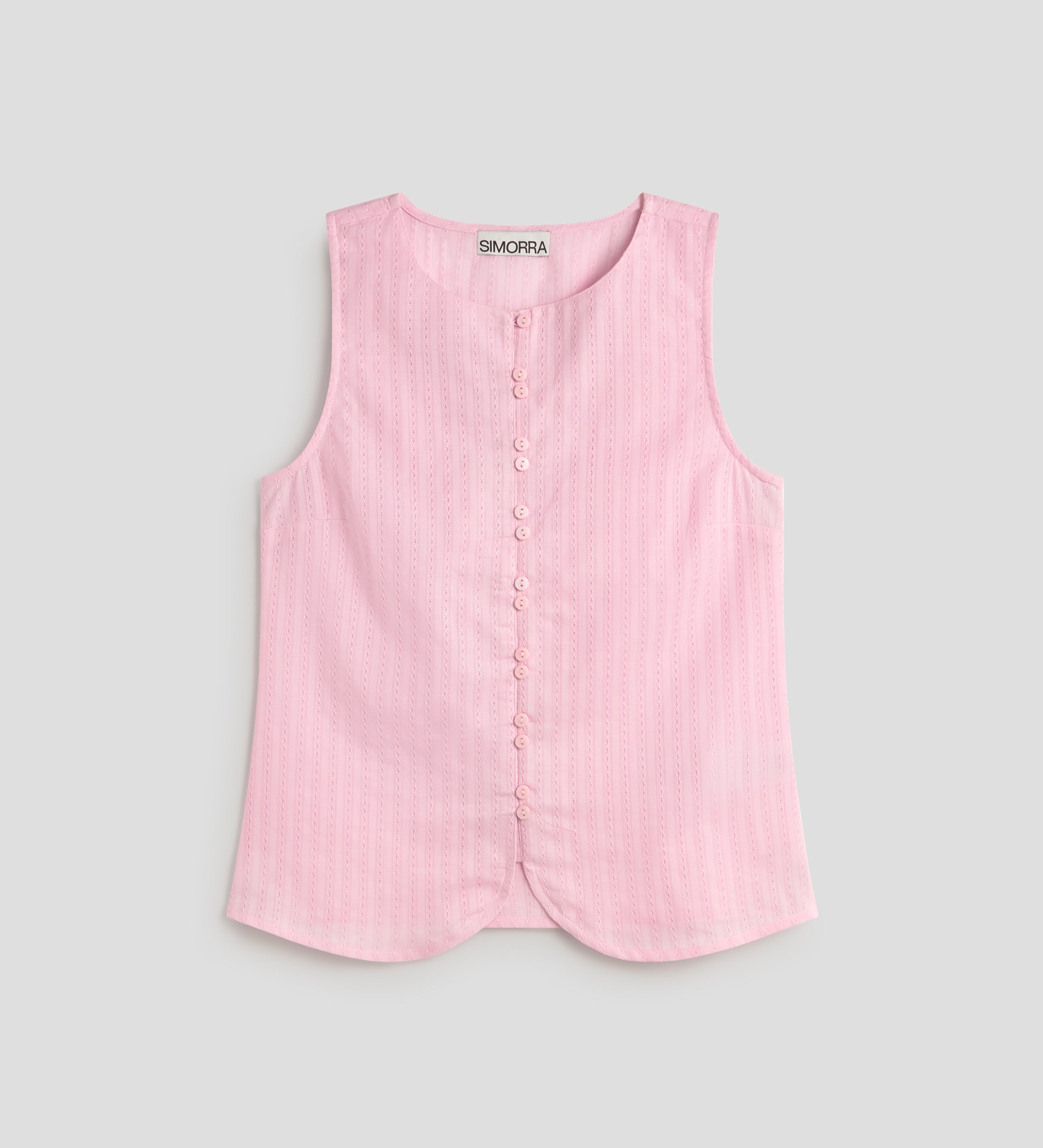 Textured armhole top