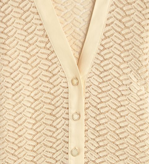 Openwork knit top