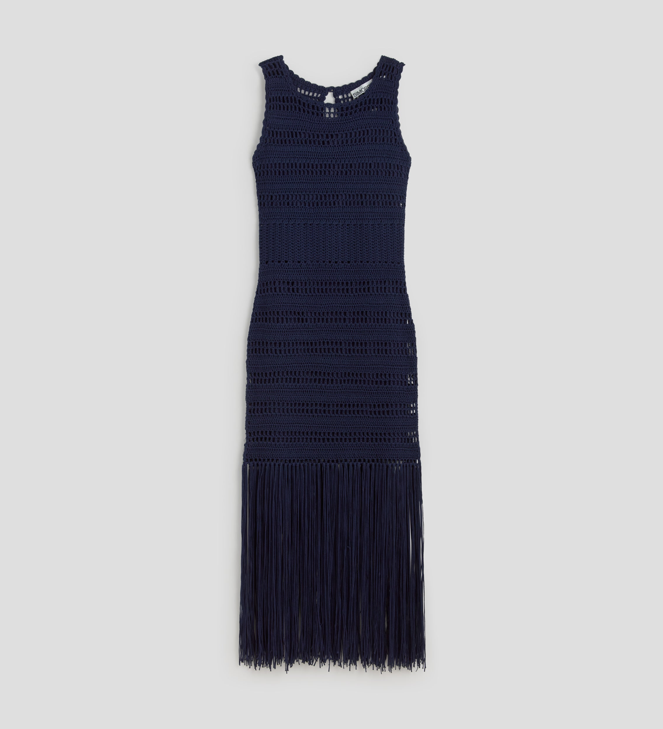 Vestido tricot flecos