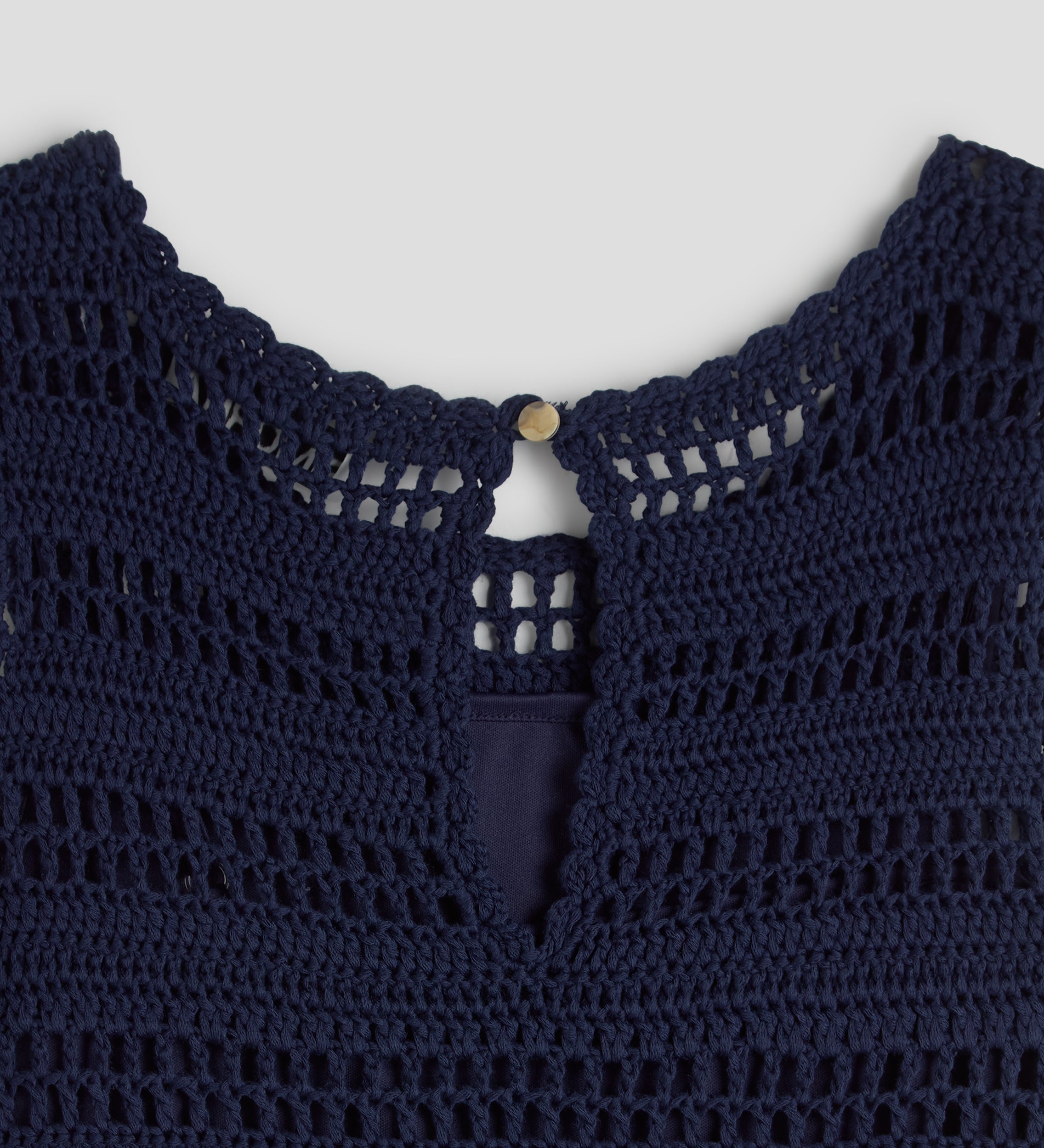Vestido tricot flecos