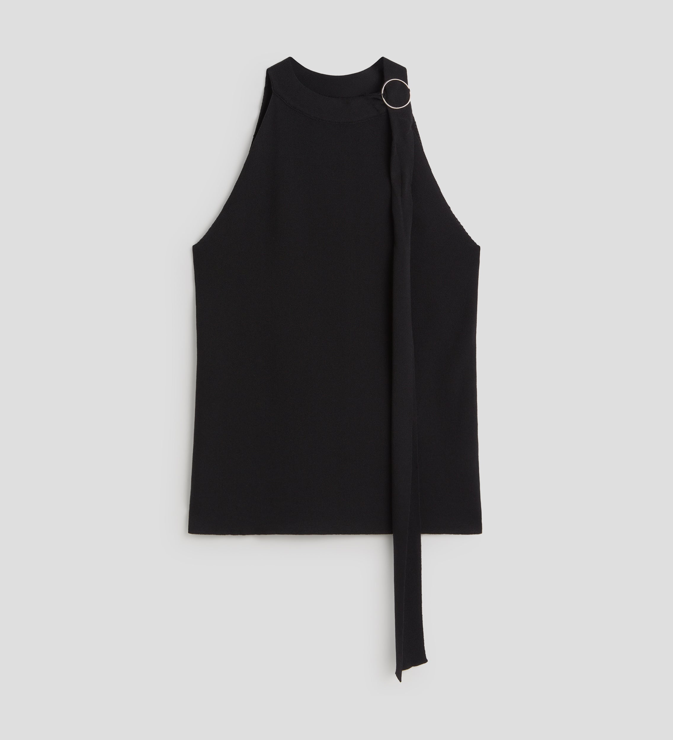 Halter top with buckle