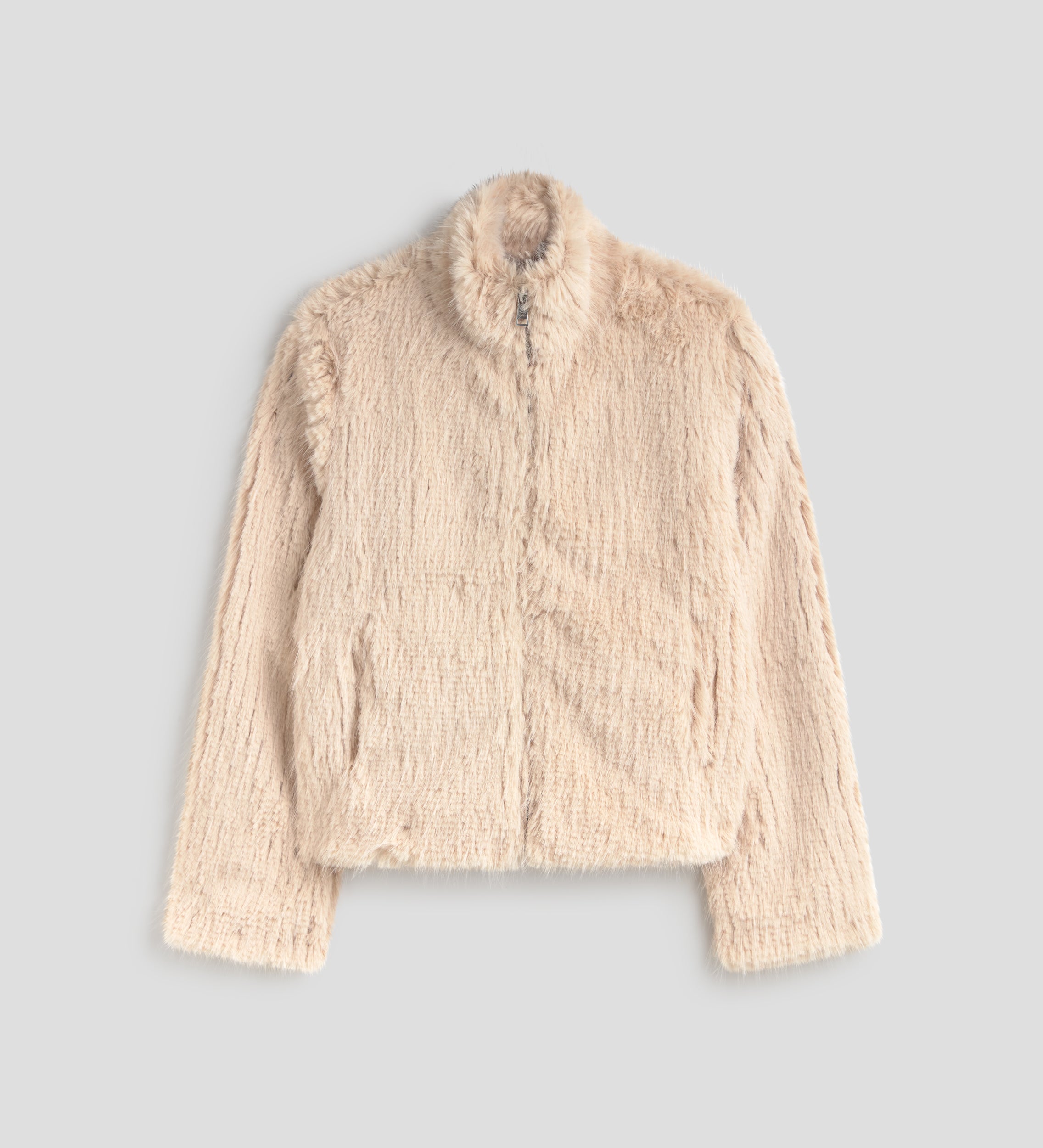 Chaqueta corta de pelo