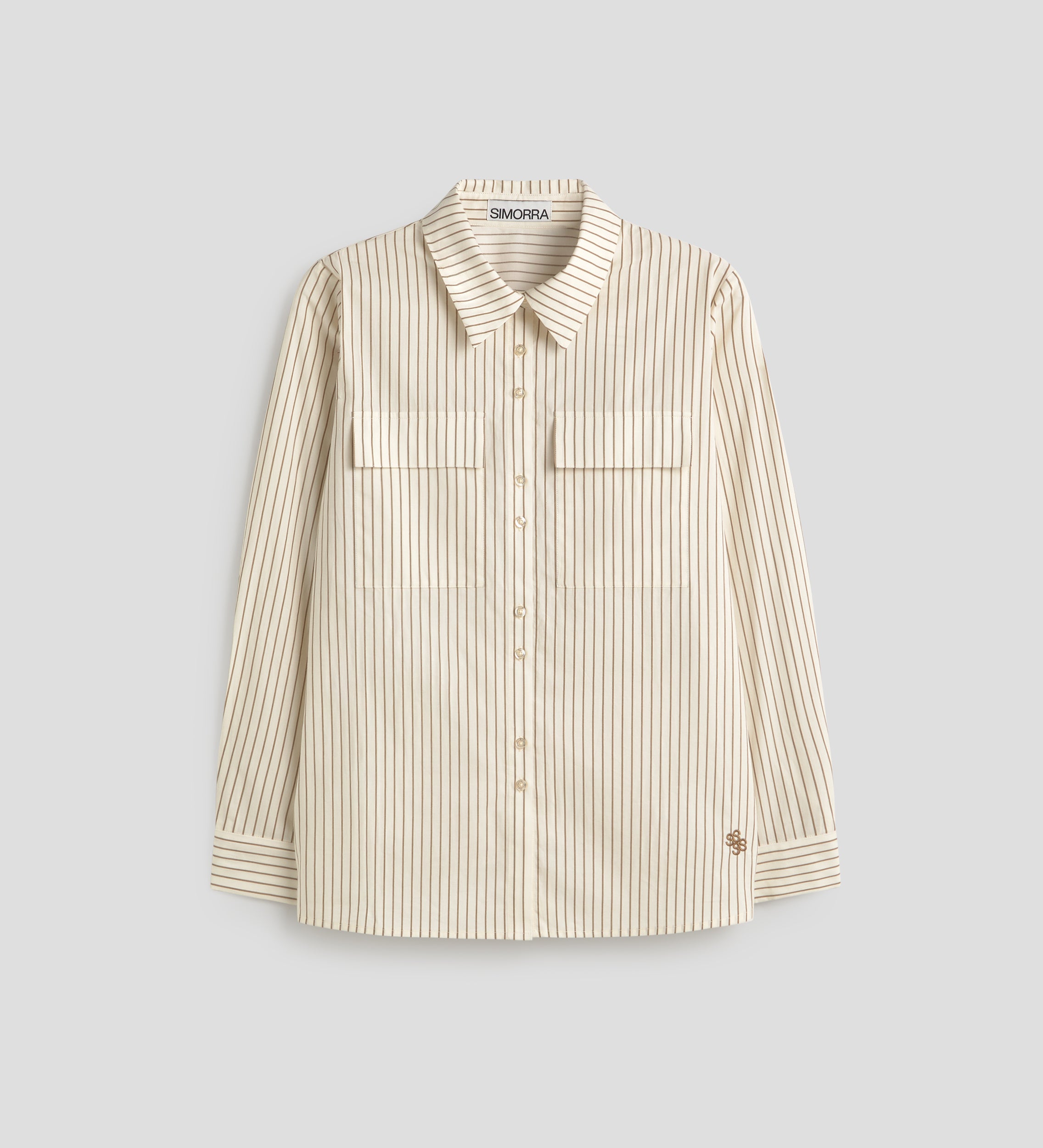 Striped shirt with pockets