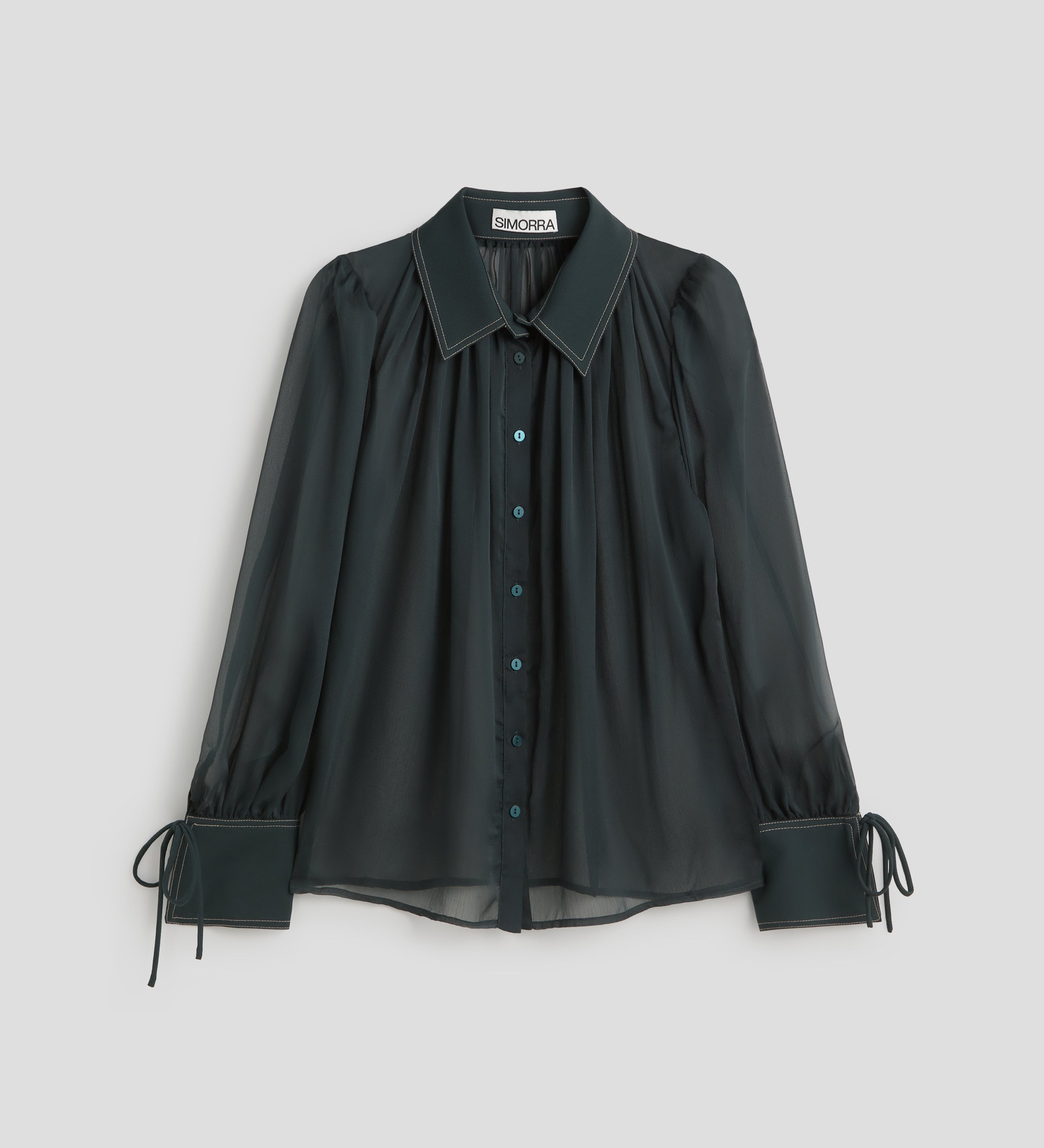 Combined chiffon blouse
