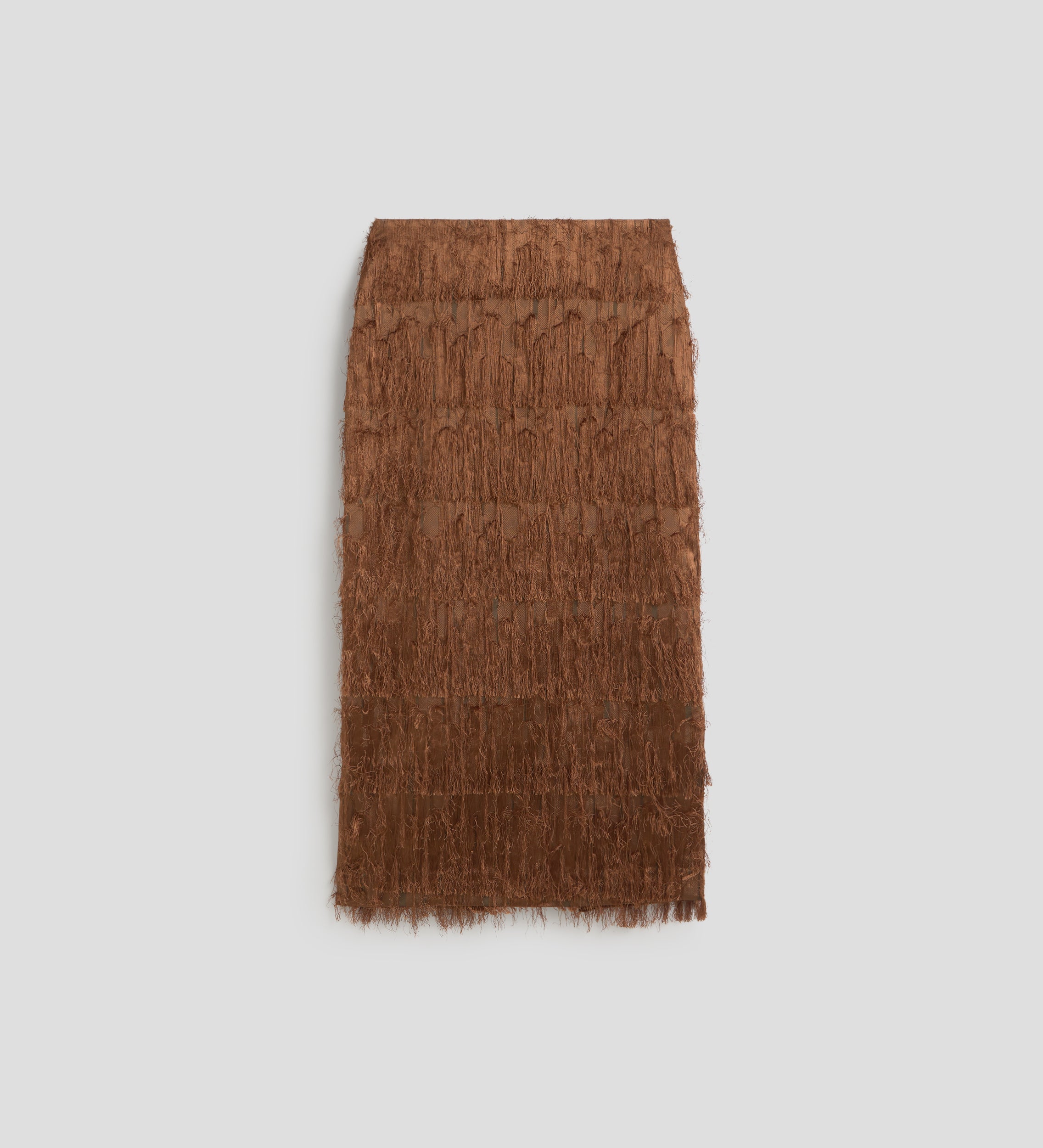 Textured midi skirt