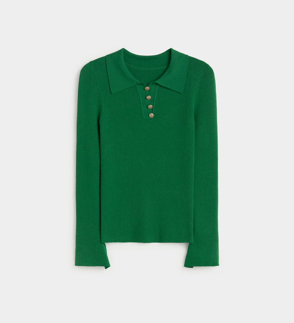 Polo-neck sweater