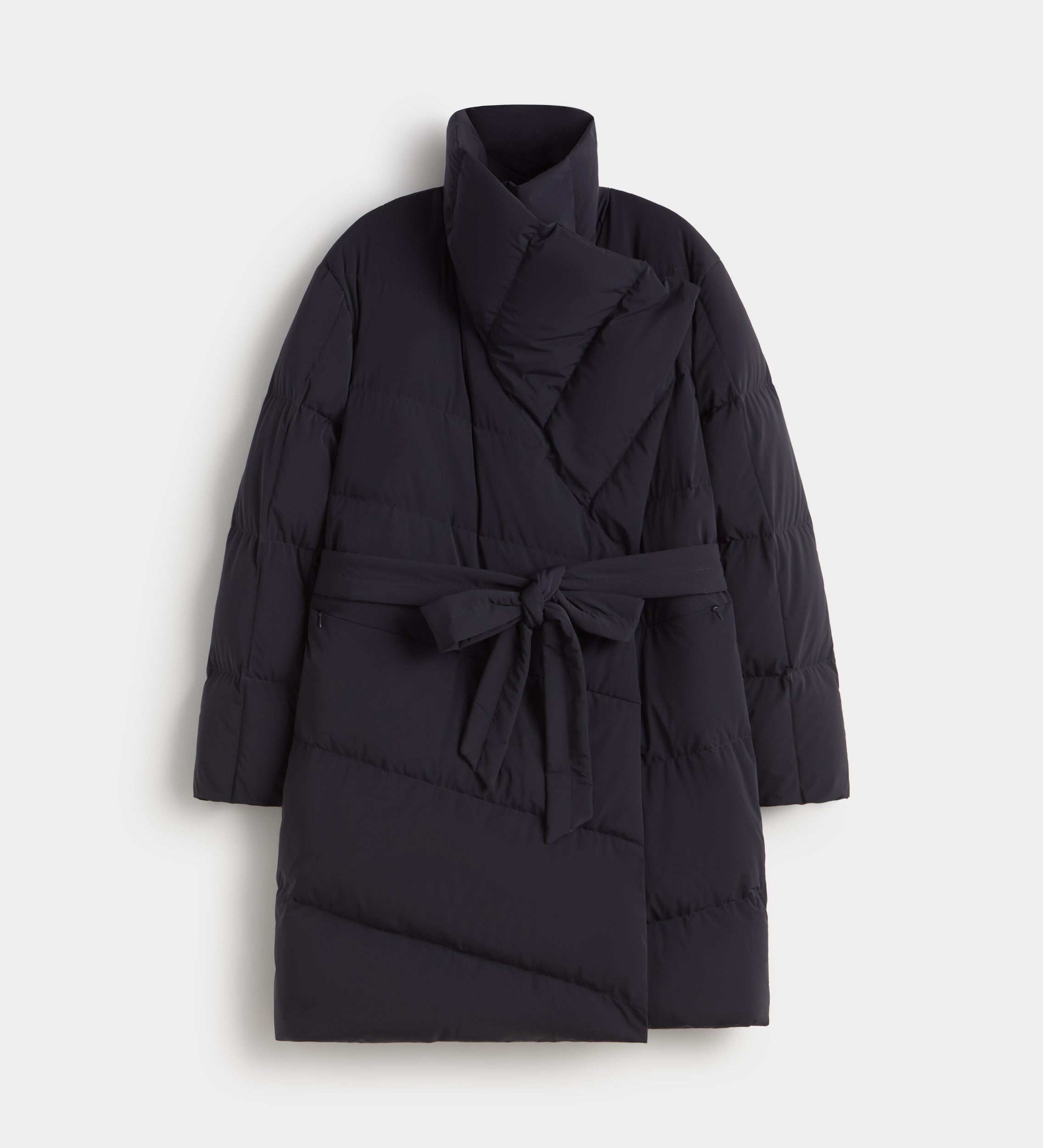 Parka acolchada asimétrica