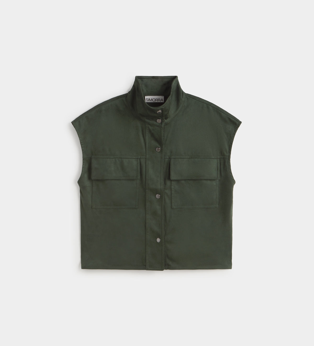 Top antelina cuello chimenea