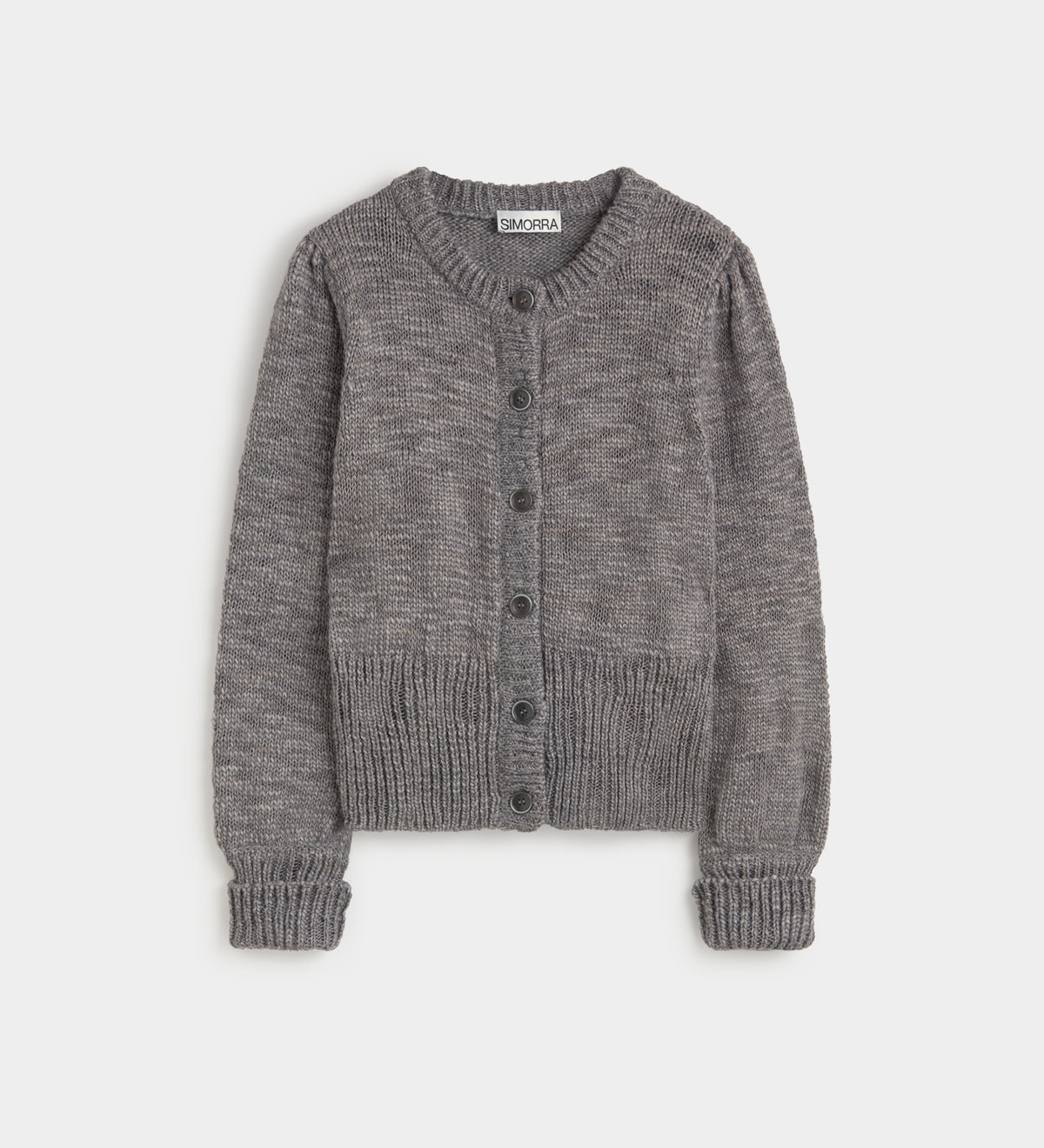 Short knit cardigan