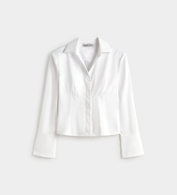 Short corset-style shirt