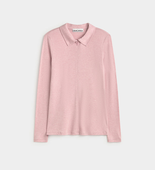 Polo-neck t-shirt