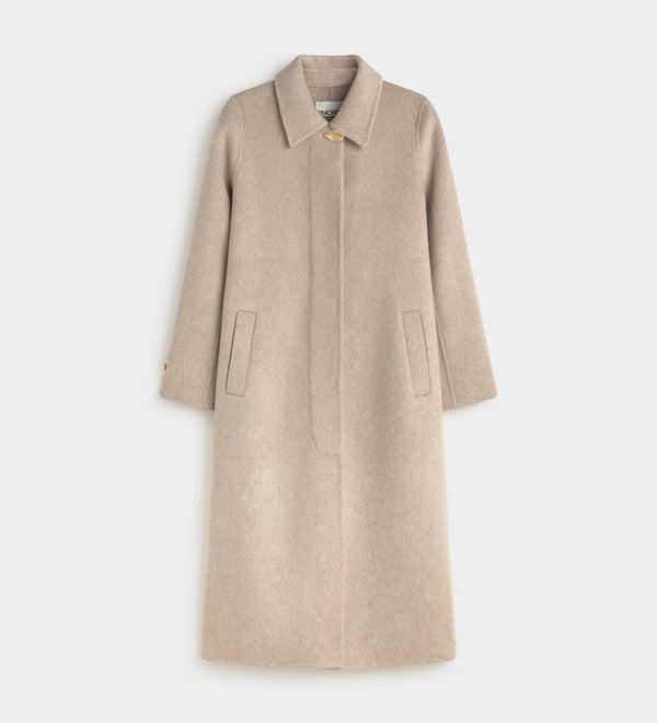 Straight double-faced coat