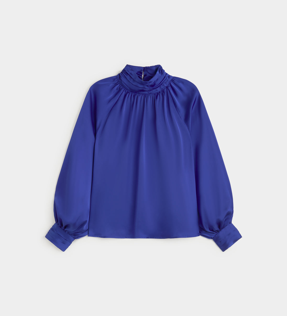 Fluid satin blouse