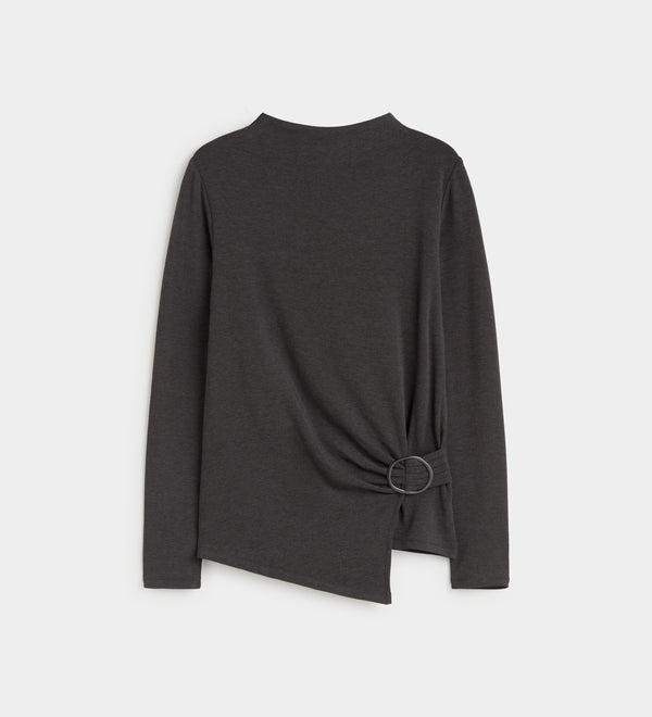 T-shirt with draped design