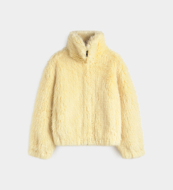 Chaqueta corta ecopelo