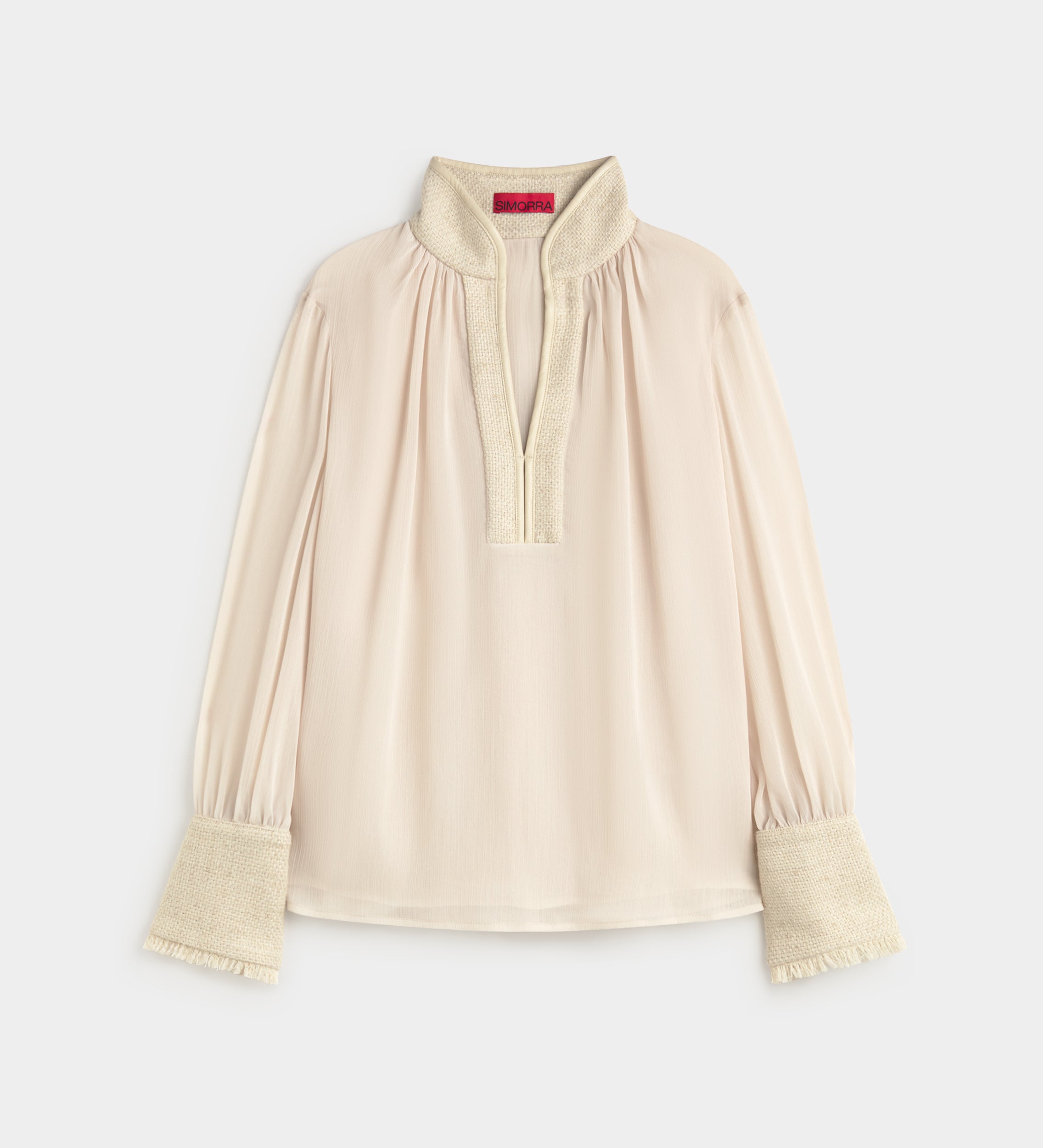 Blusa gasa bimateria