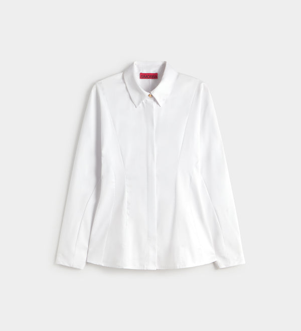 Shirt with kimono sleeve