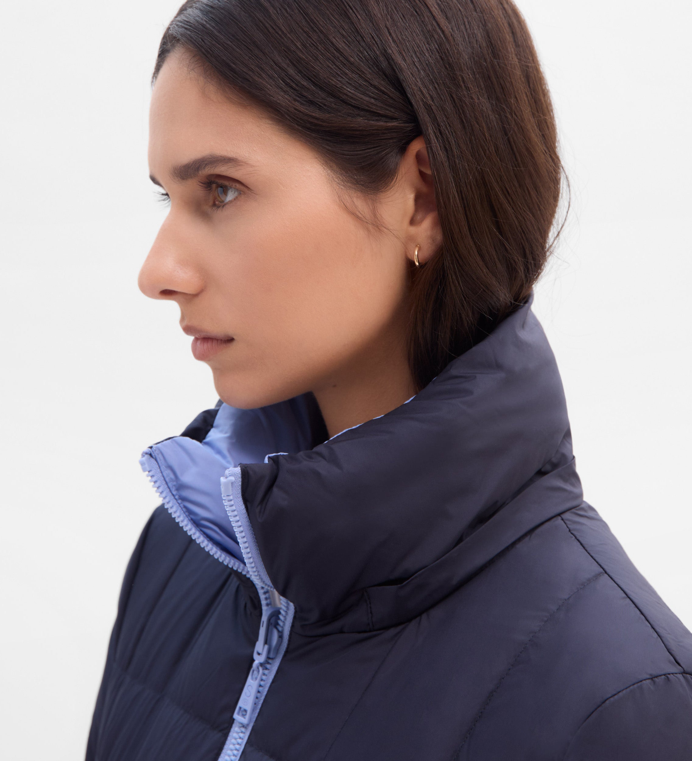 Plumífero largo reversible