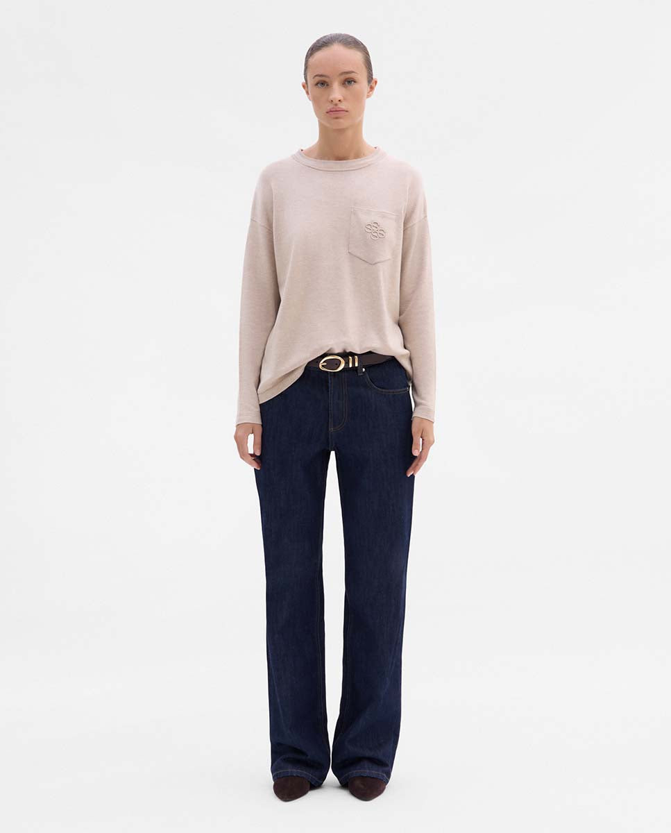 Pocket knit sweater
