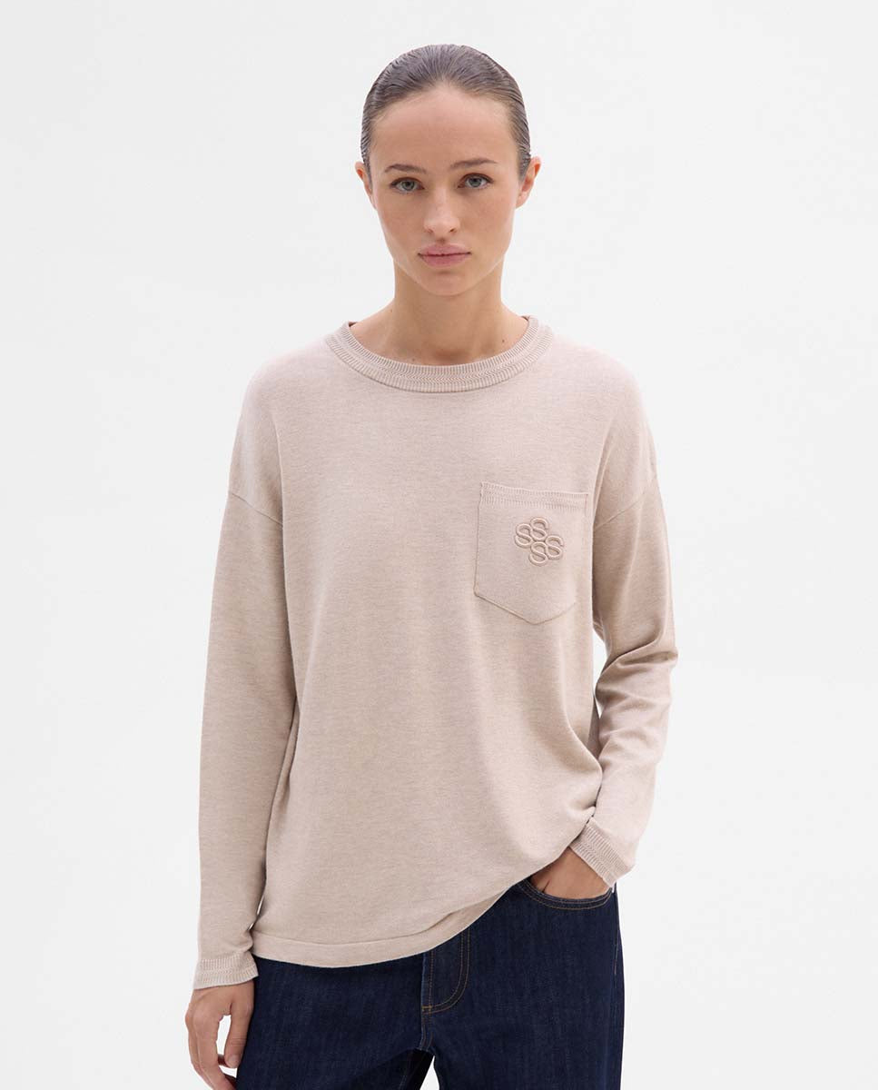 Pocket knit sweater