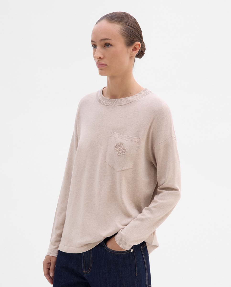 Pocket knit sweater