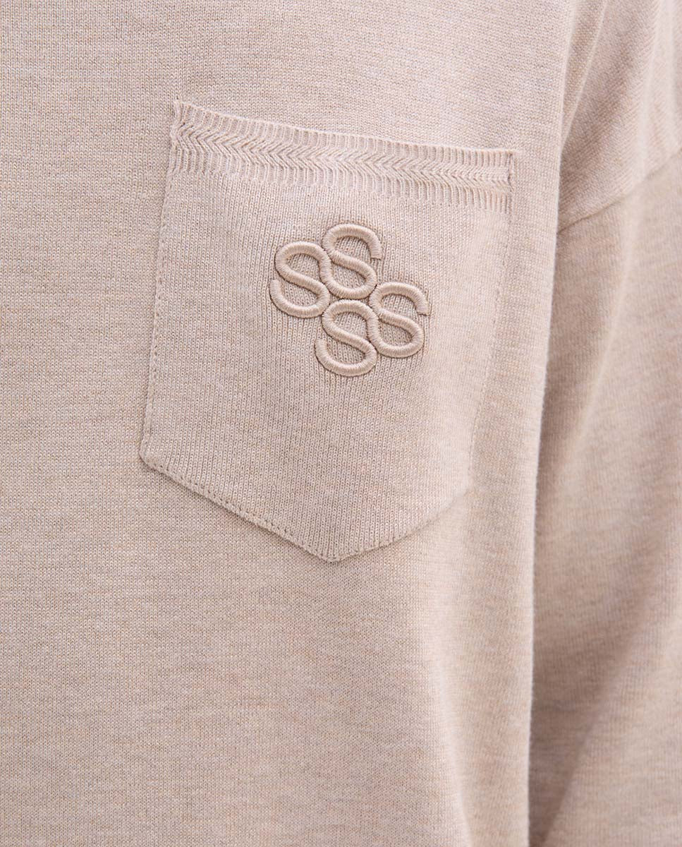 Pocket knit sweater